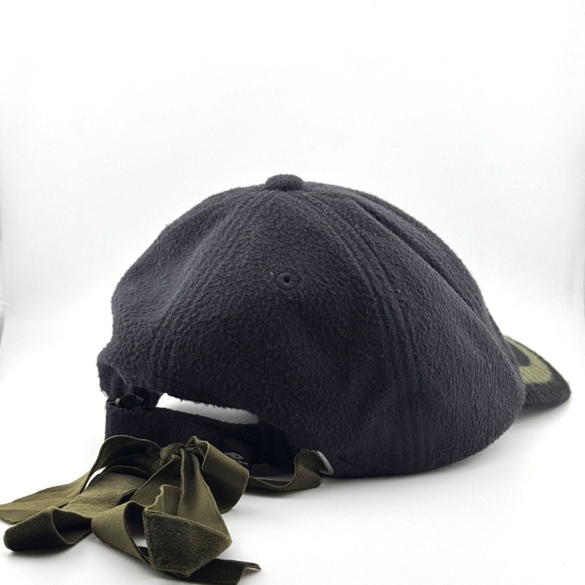 Vintage Y2K Tigora Fleece Ribbed Stripe Pattern Visor hat Size ONE SIZE - 3 Thumbnail
