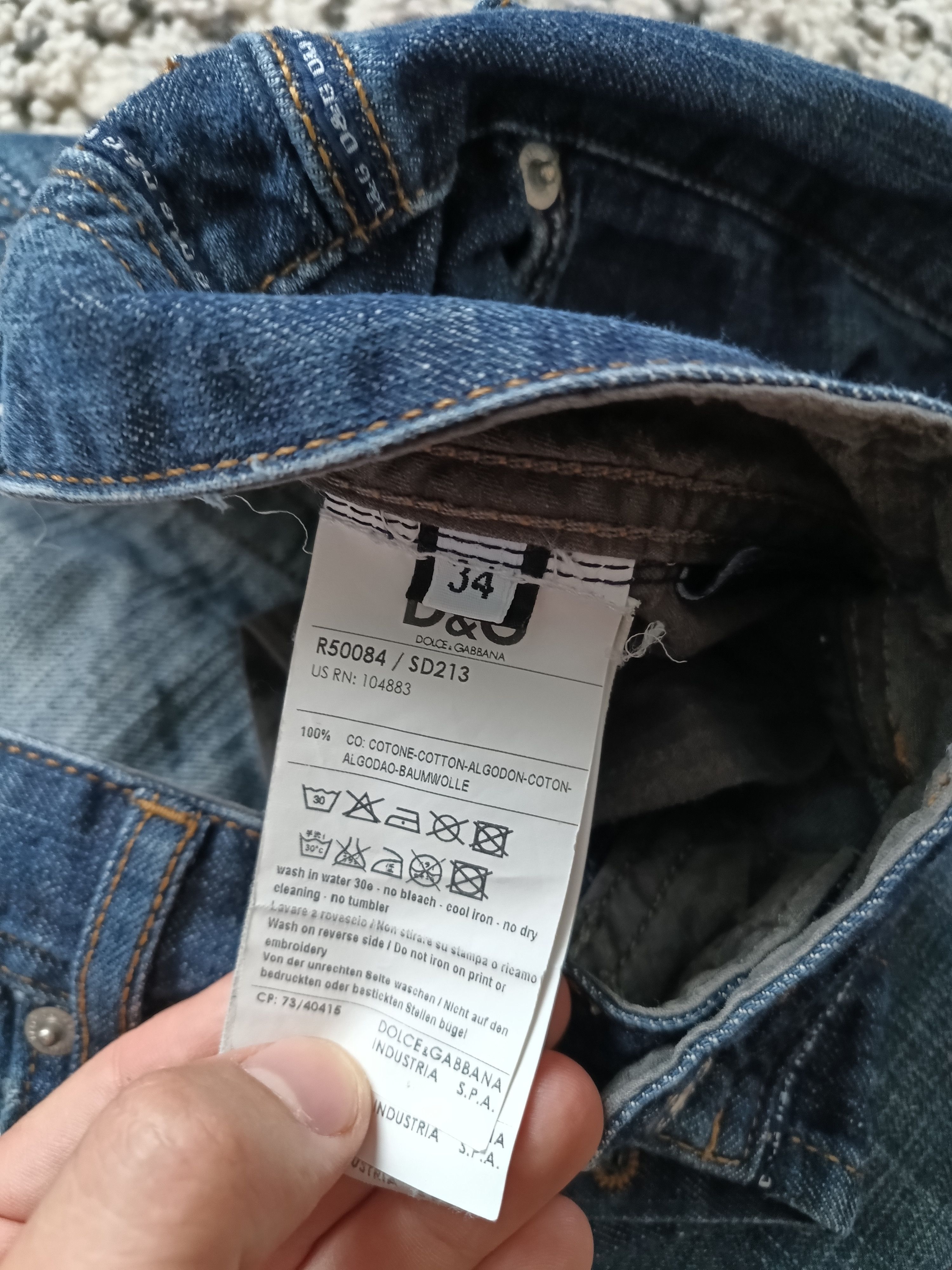 Dolce & Gabbana × Vintage Vintage Dolce & Gabbana Jeans Big Logo Size US 34 / EU 50 - 9 Thumbnail