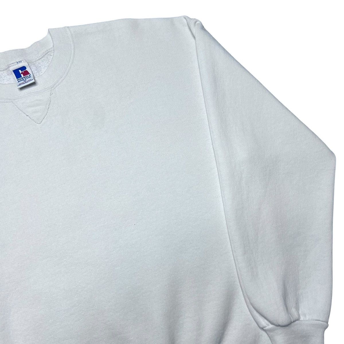 Russell Athletic Vintage 1990s Russell Athletic White USA Blank Sweatshirt Size US XL / EU 56 / 4 - 14 Thumbnail