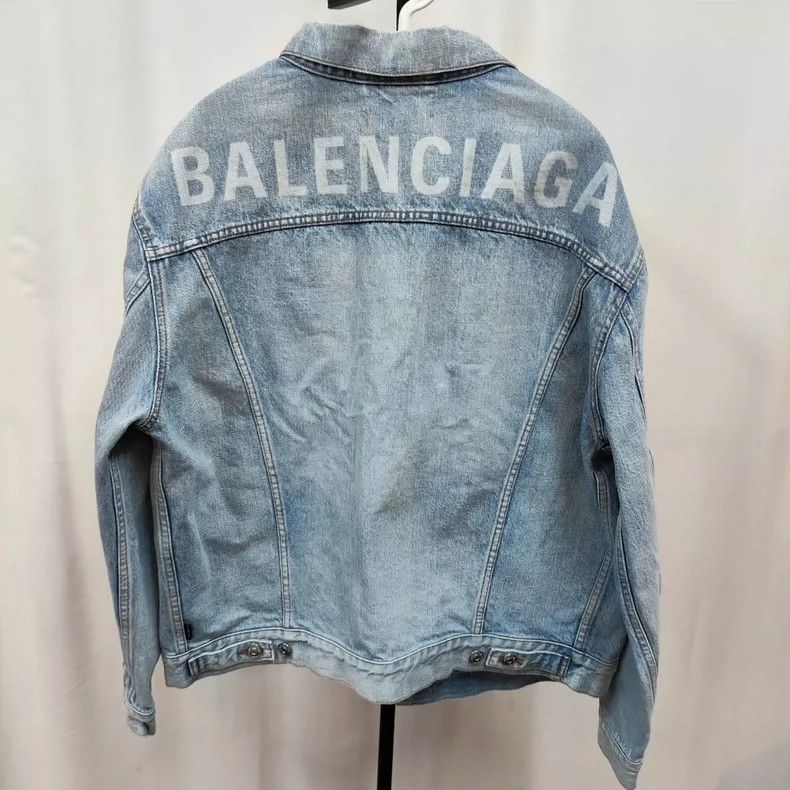 Balenciaga Balenciaga Denim Jacket Size 46 Blue Size US S / EU 44-46 / 1 - 2 Thumbnail