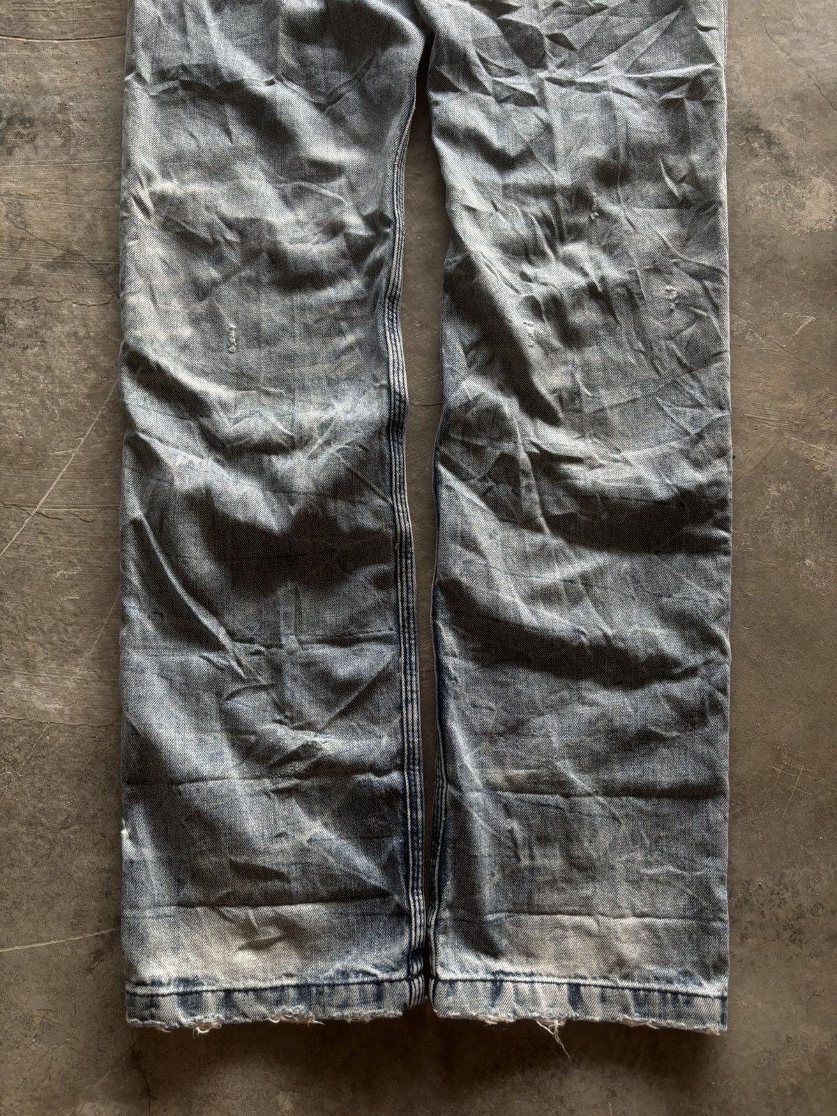 If Six Was Nine ARMY OF NO distressed japanese denim grunge punk stone wash Size US 32 / EU 48 - 18 Thumbnail