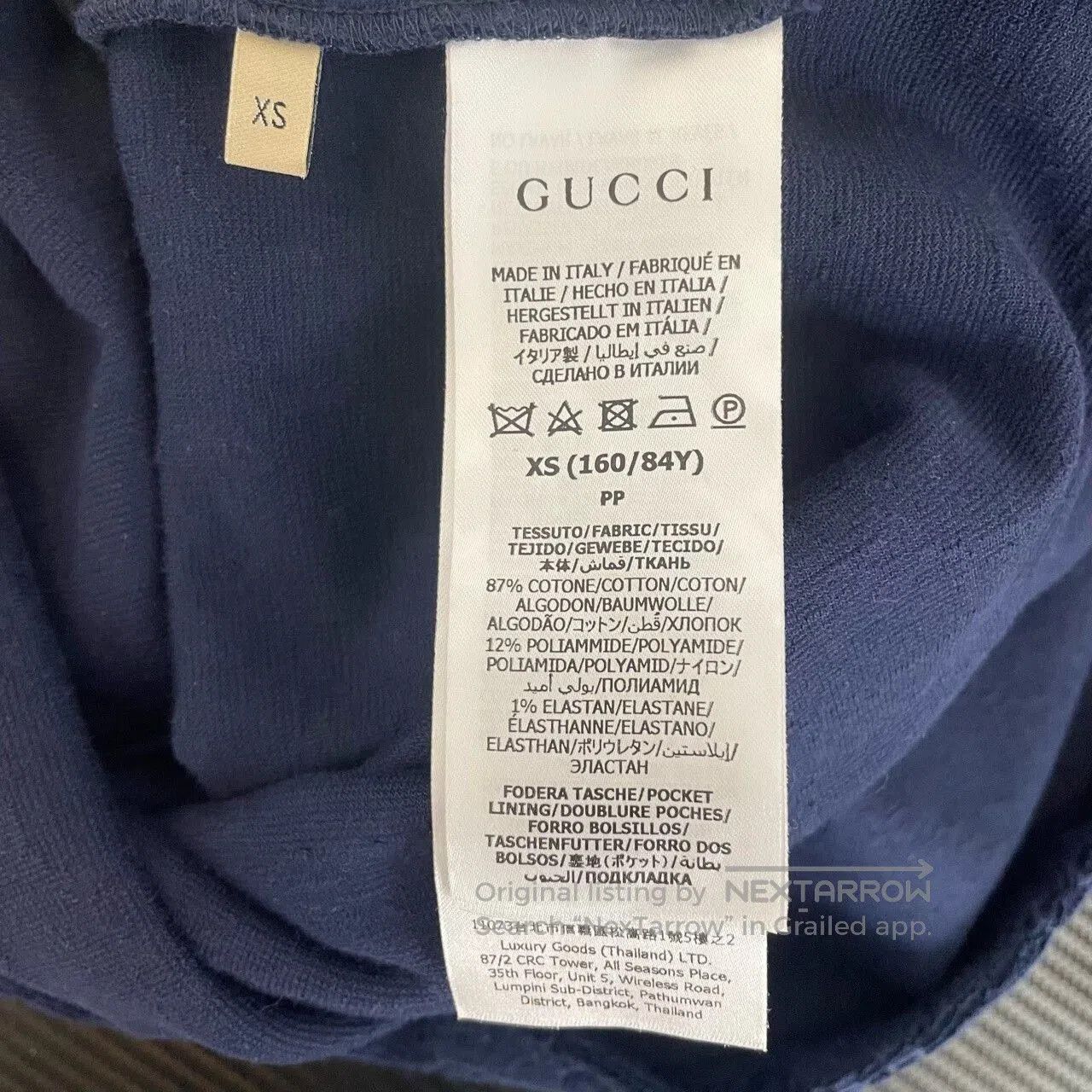 Gucci gucci deep blue patterned dress with gold buckle. Size XS / US 0-2 / IT 36-38 - 5 Thumbnail