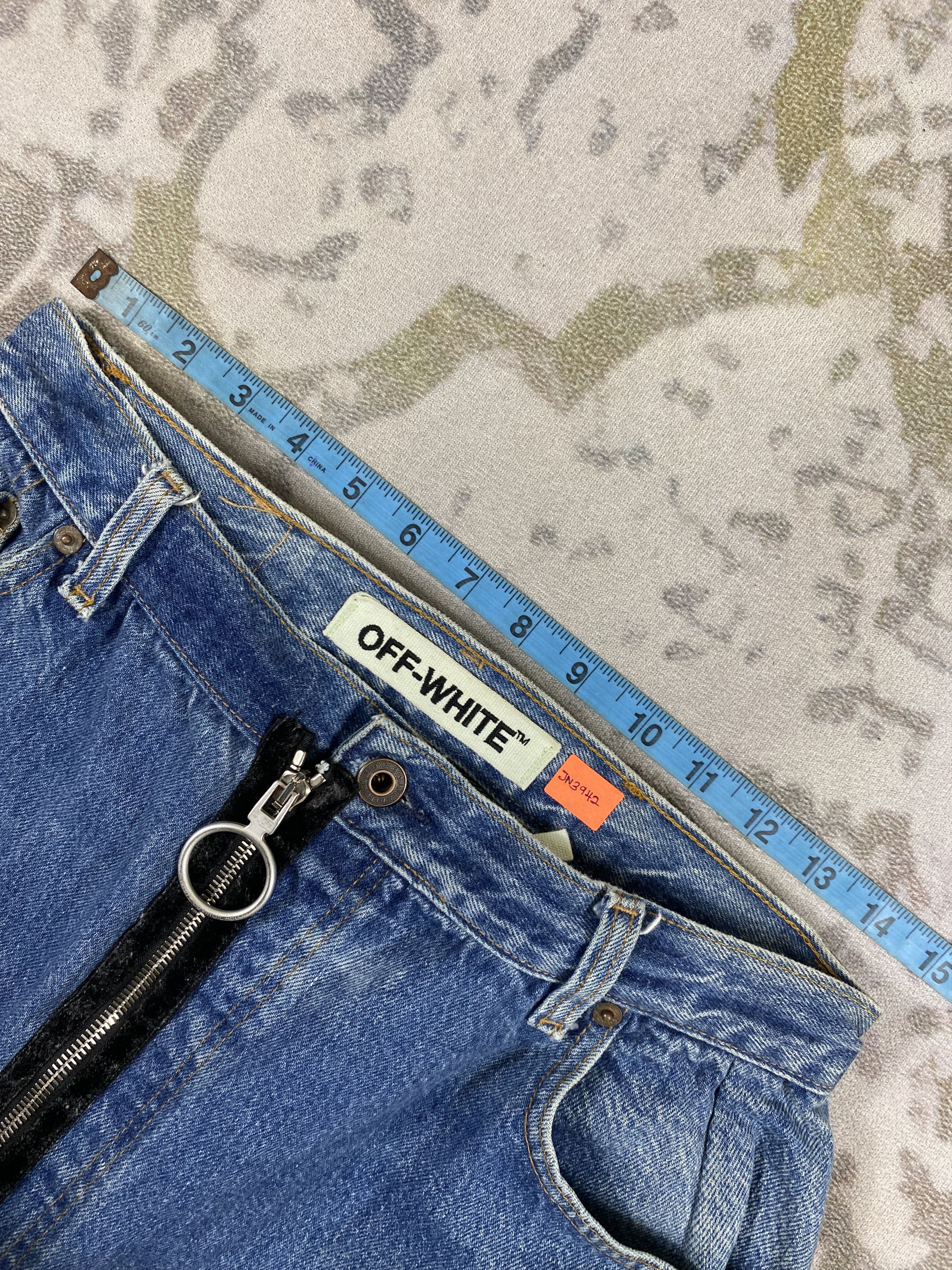 Levi's × Off-White × Virgil Abloh Distressed Blue Vintage Levi's 501 x Off White 29x24-JN3942 Size US 29 - 4 Thumbnail