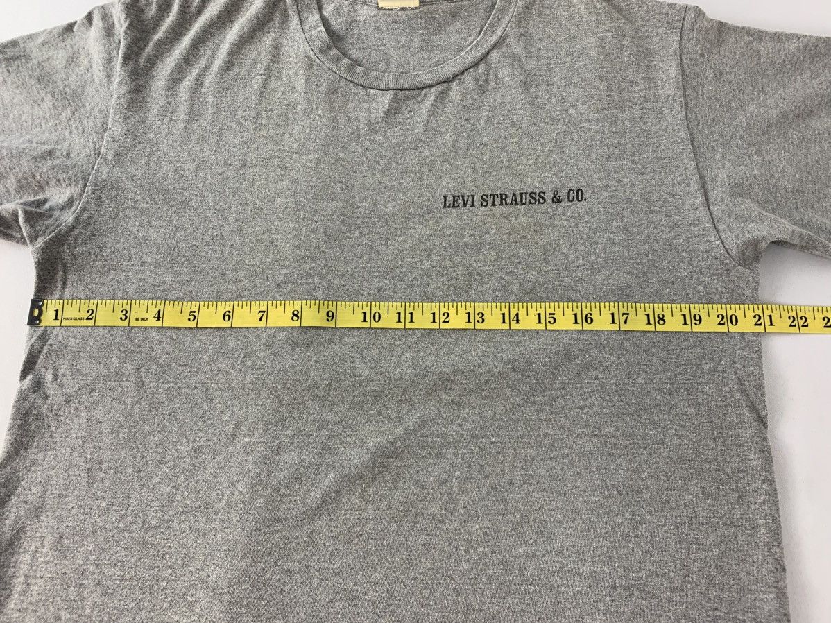 Levi's 90s Levi Strauss & Co Demand Best Gray Printed Tee Size US L / EU 52-54 / 3 - 9 Thumbnail