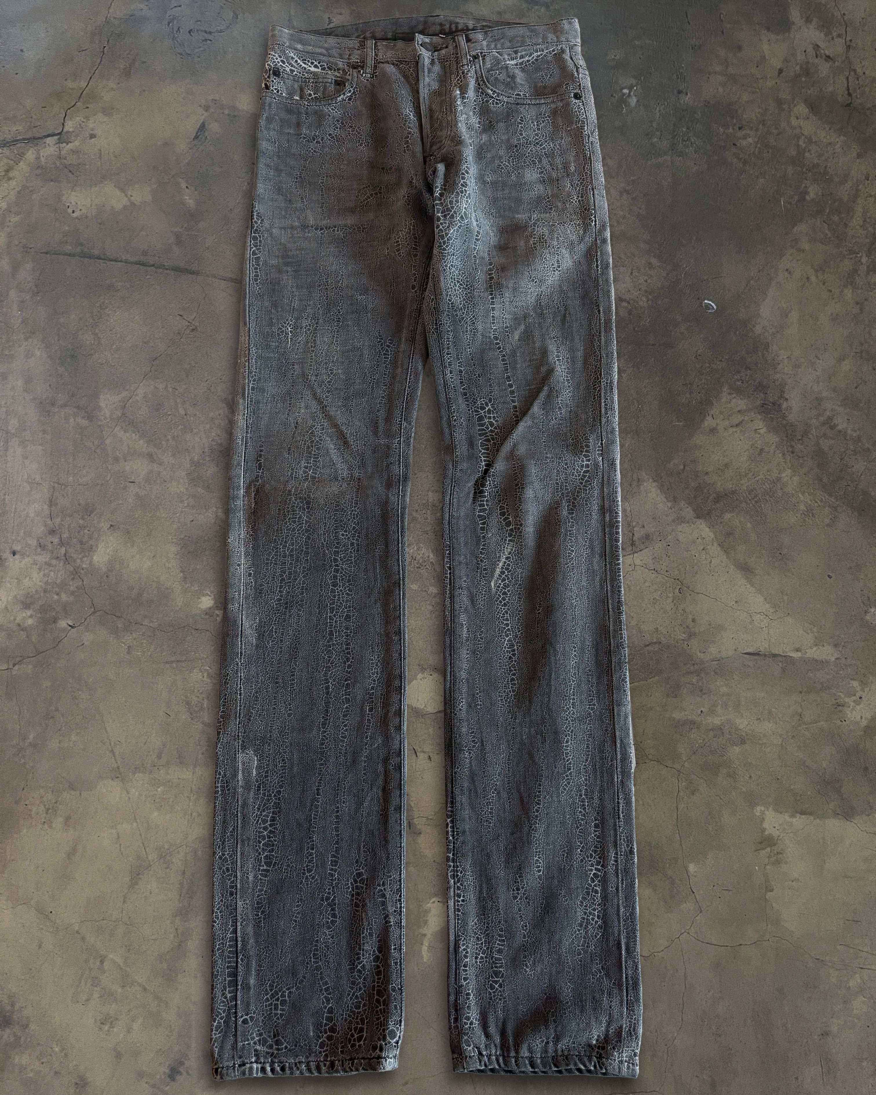 Dior DIOR HOMME AW2008 BATIK SPIDERWEB DENIM | Grailed