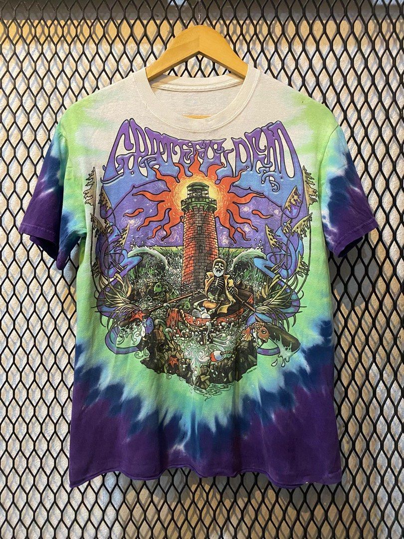 Vintage Vintage 2000 Grateful Dead Lighthouse Tie Dye Tee USA Size US M / EU 48-50 / 2 - 1 Thumbnail