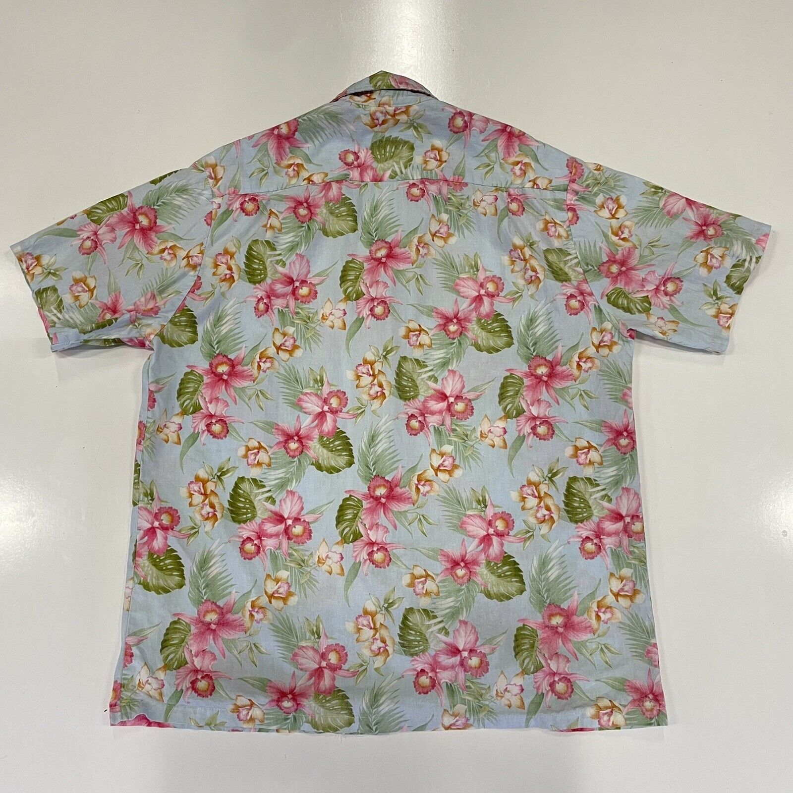 Hilo Hattie VTG HOWIE Men’s Hawaiian Shirt Reverse Print Blue Floral L Size US L / EU 52-54 / 3 - 7 Thumbnail