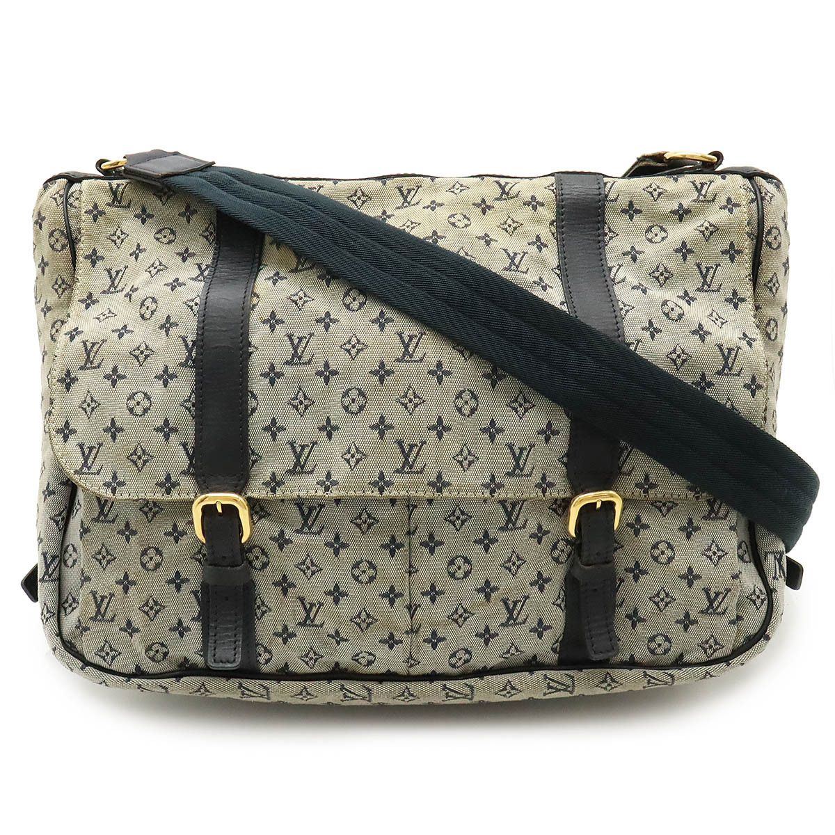 Louis Vuitton Louis Vuitton Monogram Mini Sac Maman Shoulder Bag M42350 Canvas Crossbody Bag M42350 in Blue, Women's