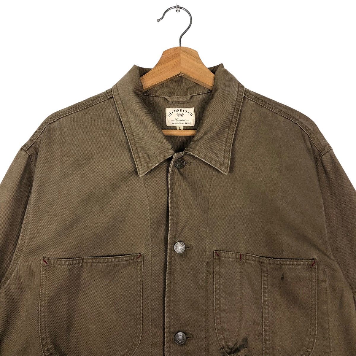 Japanese Brand 🔥Vtg Duck Canvas Chore Jacket Second Club Issey Miyake Size US L / EU 52-54 / 3 - 3 Thumbnail