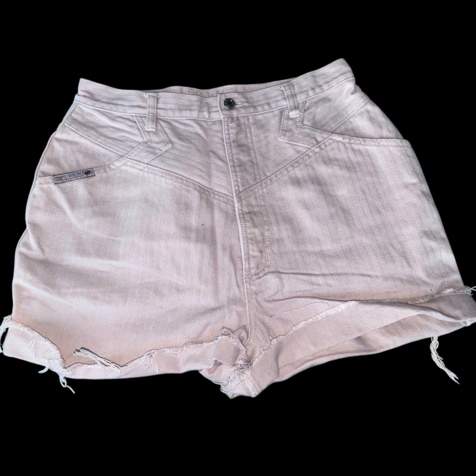 Designer Khaki Denim BAREBACK Blaze High Rise Cuff Off Shorts 13 Jr Size 34" / US 12 / IT 48 - 1 Thumbnail