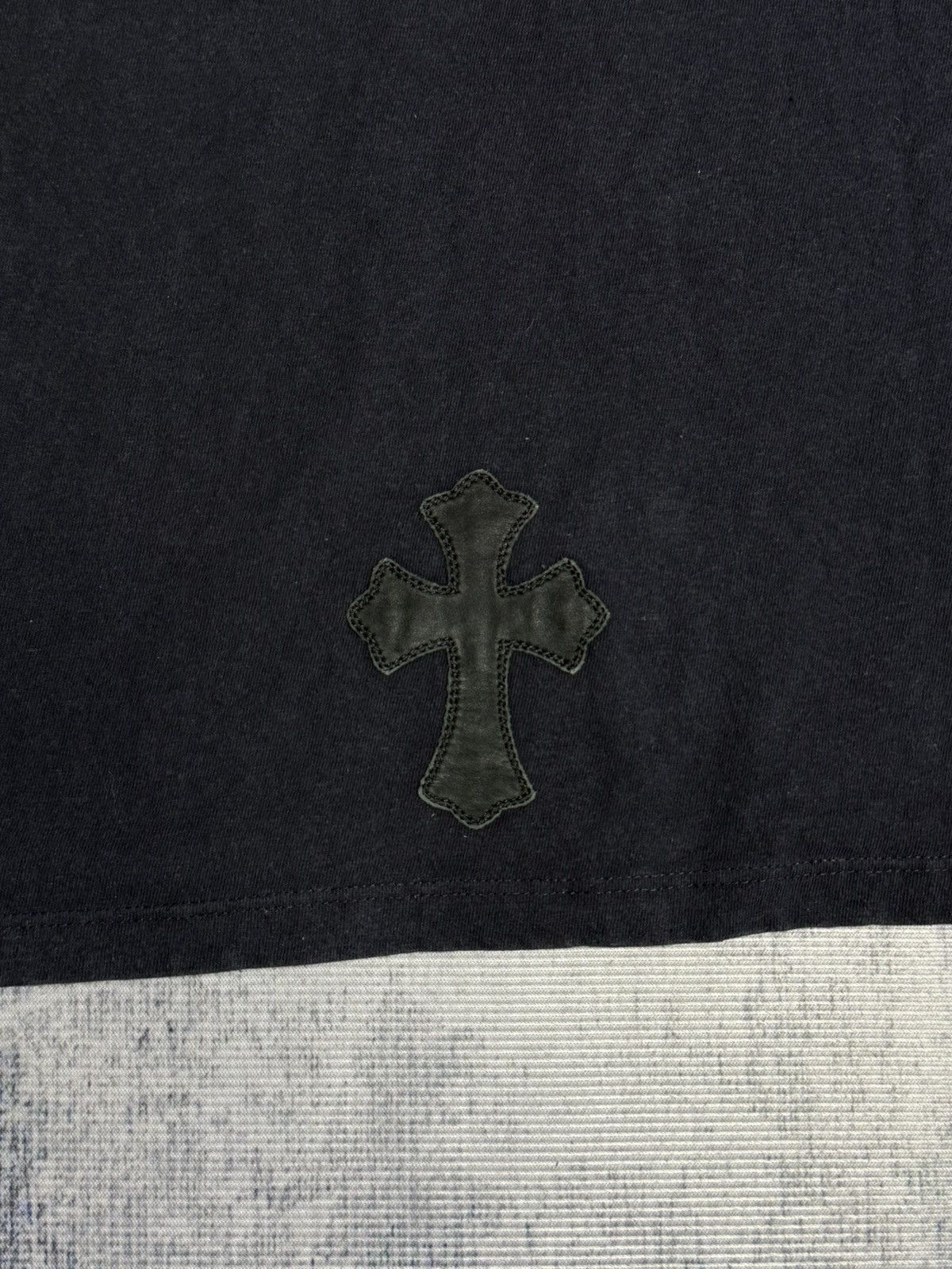 Chrome Hearts Chrome Hearts Leather Cross Patch Pocket Tee Size US L / EU 52-54 / 3 - 8 Thumbnail