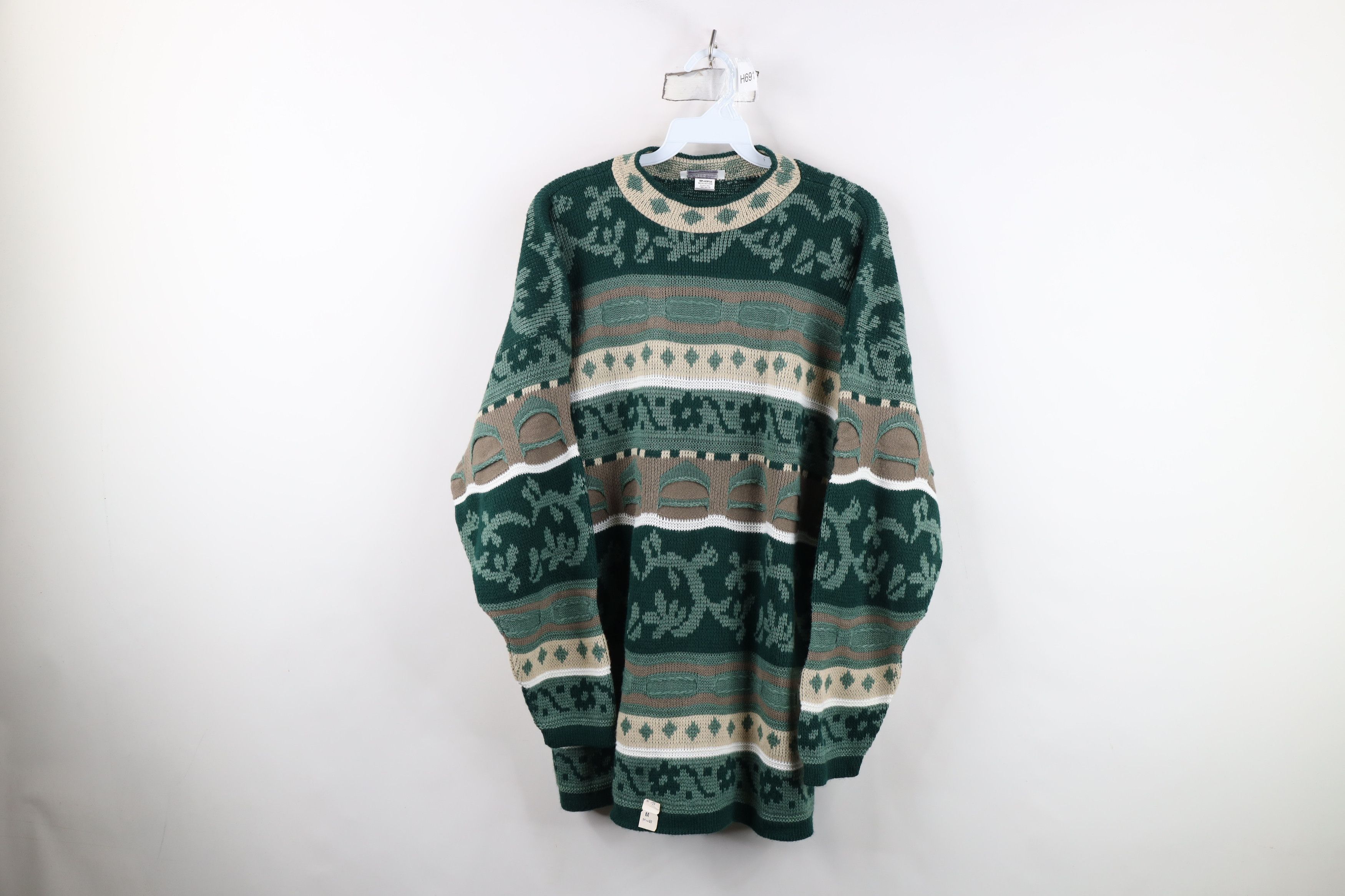 Vintage Deadstock Vintage 90s Streetwear Knit Crewneck Sweater USA Size M / US 6-8 / IT 42-44 - 1 Thumbnail