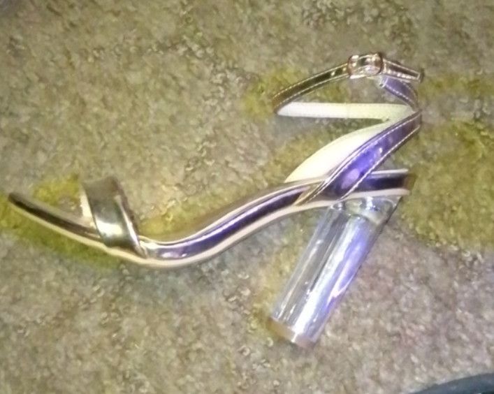 Forever 21 Forever sexy High heels Gold & Clear Size US 7.5 / IT 37.5 - 1 Thumbnail