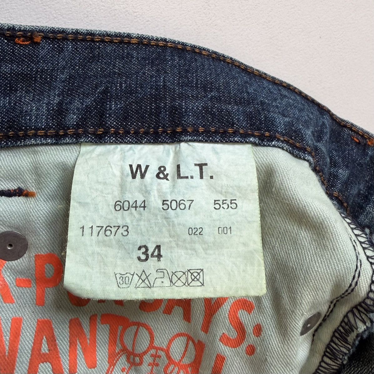 Walter Van Beirendonck 1990s ‘Lightning Bolt’ Scar Stitch Denim Jeans Size US 32 / EU 48 - 6 Thumbnail