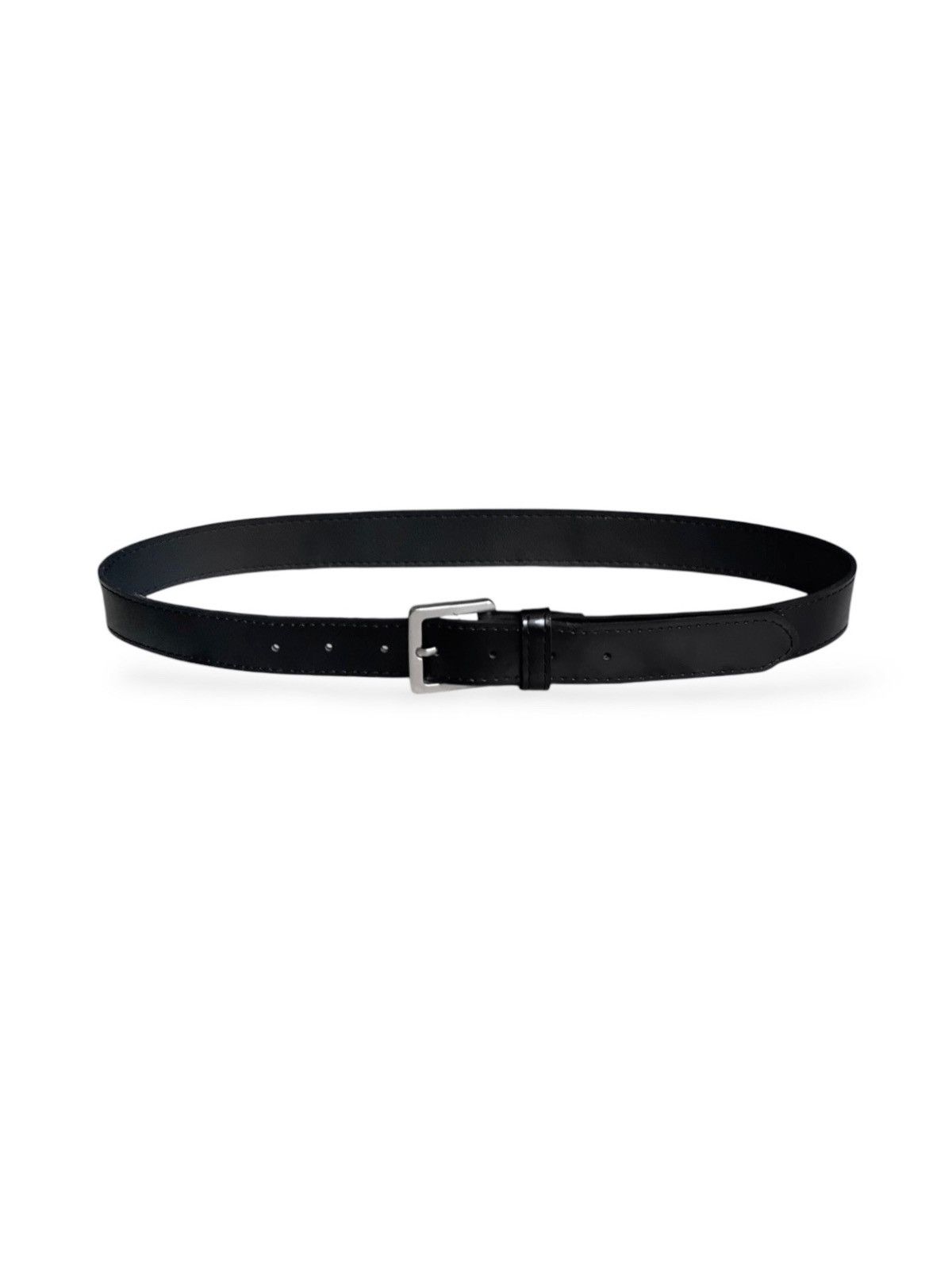 Other Basic square buckle semi-patent leather belt black Size 32 - 1 Thumbnail