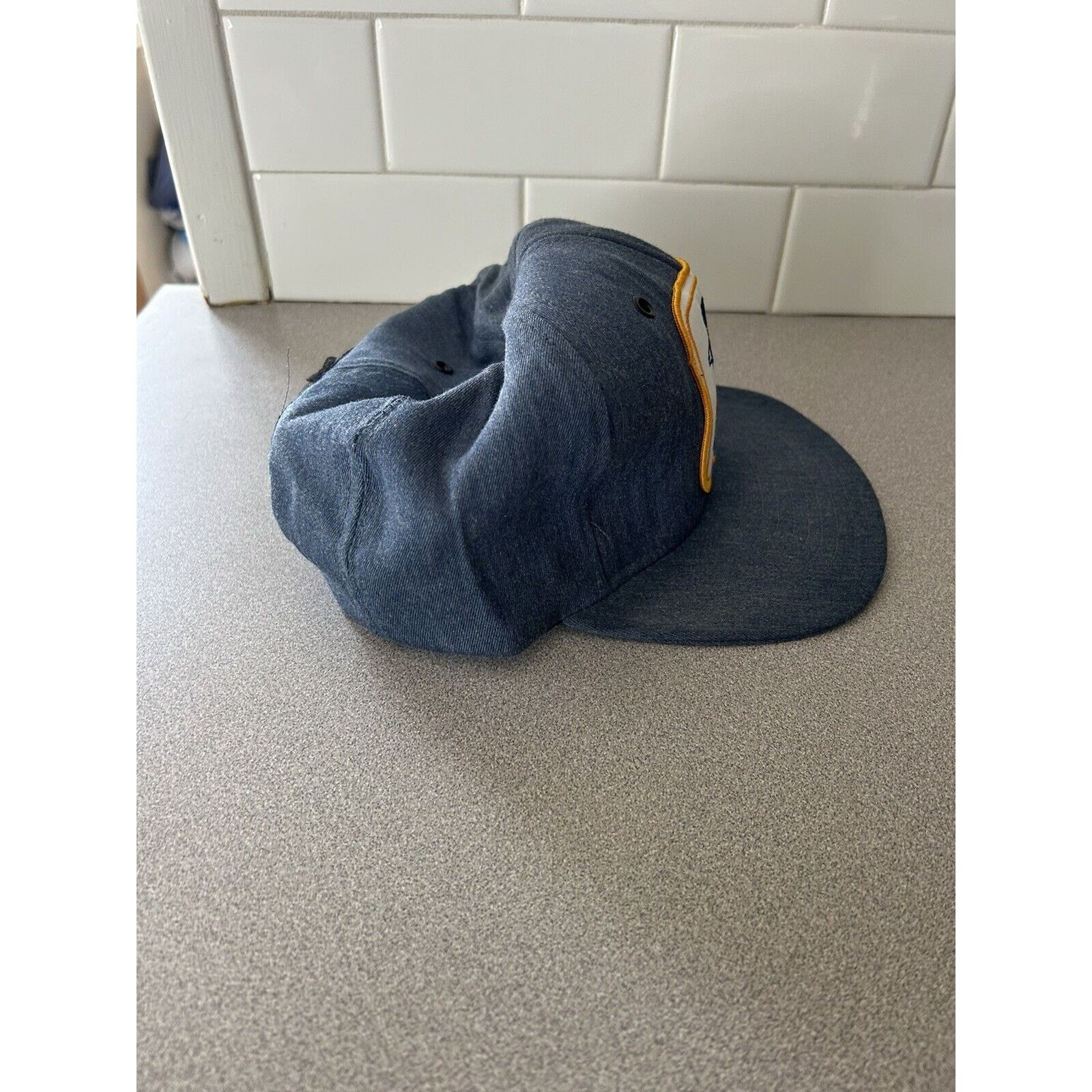 Vintage Vintage Mail Hat Embroidered Patch Trucker Hat Blue Size ONE SIZE - 5 Thumbnail