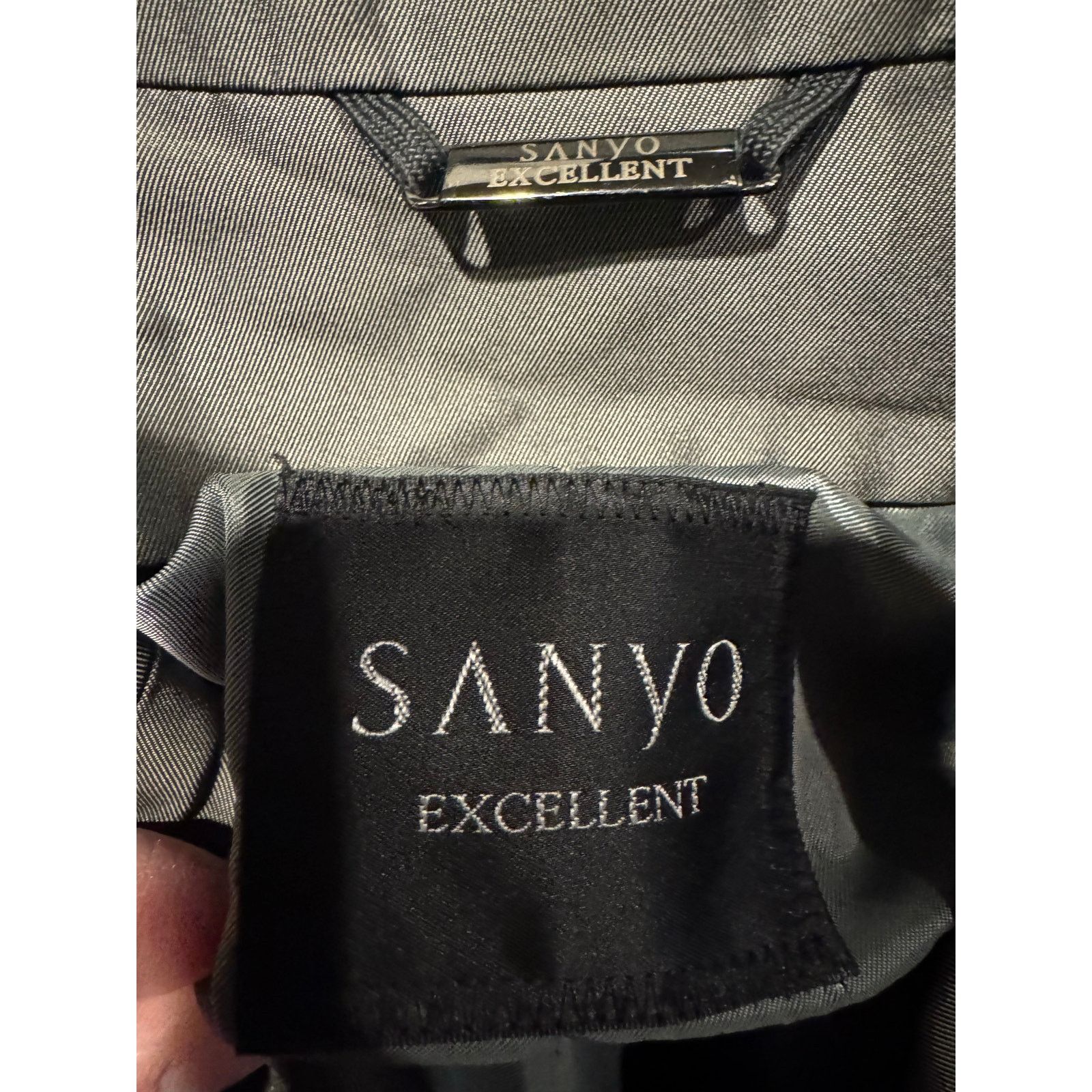 Sanyo SANYO Excellent Shimmering gray trench double breasted coat Size M / US 6-8 / IT 42-44 - 15 Thumbnail