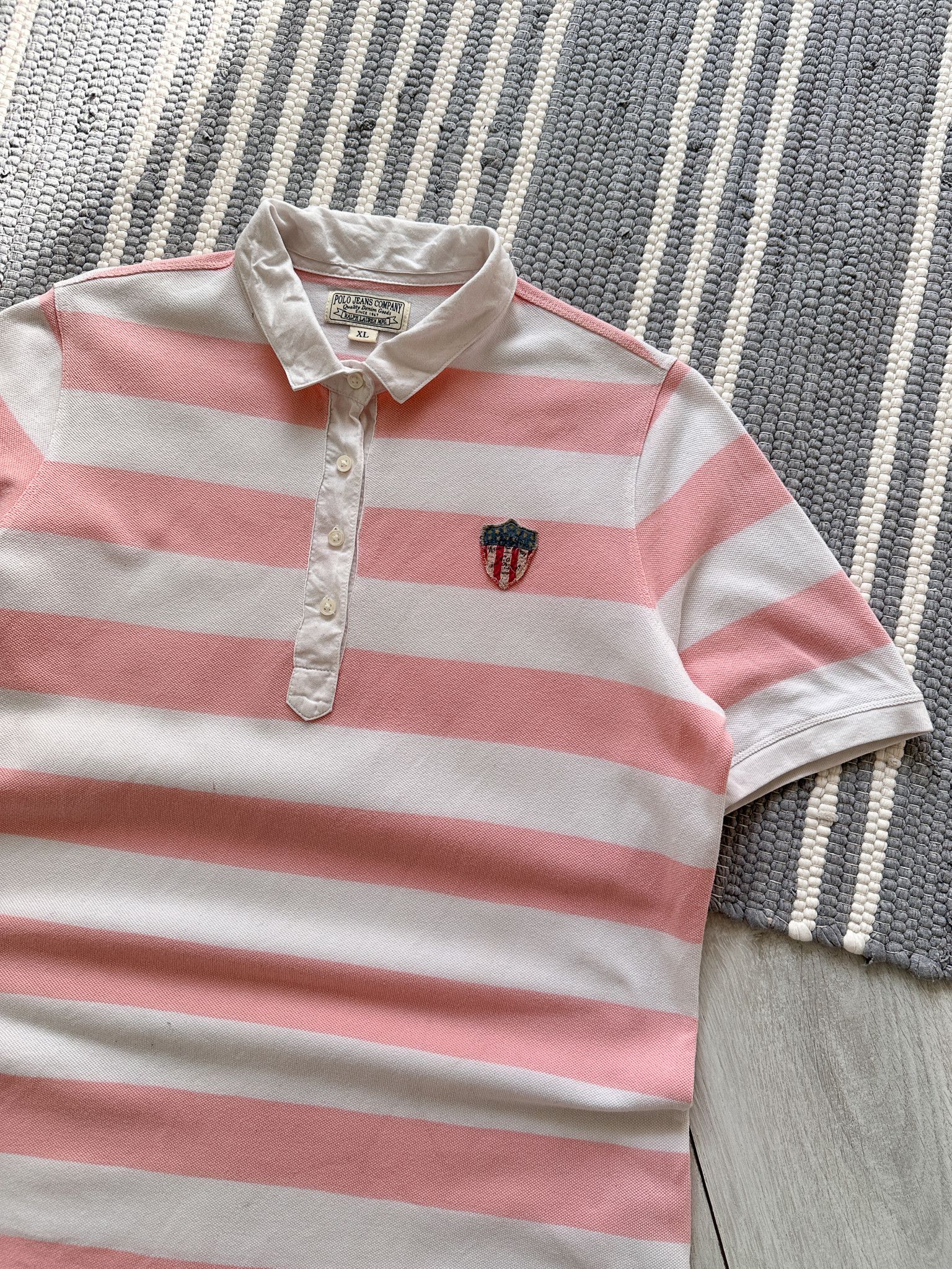 Polo Ralph Lauren Polo Jeans Ralph Lauren Striped Polo Shirt Size L / US 10 / IT 46 - 5 Thumbnail
