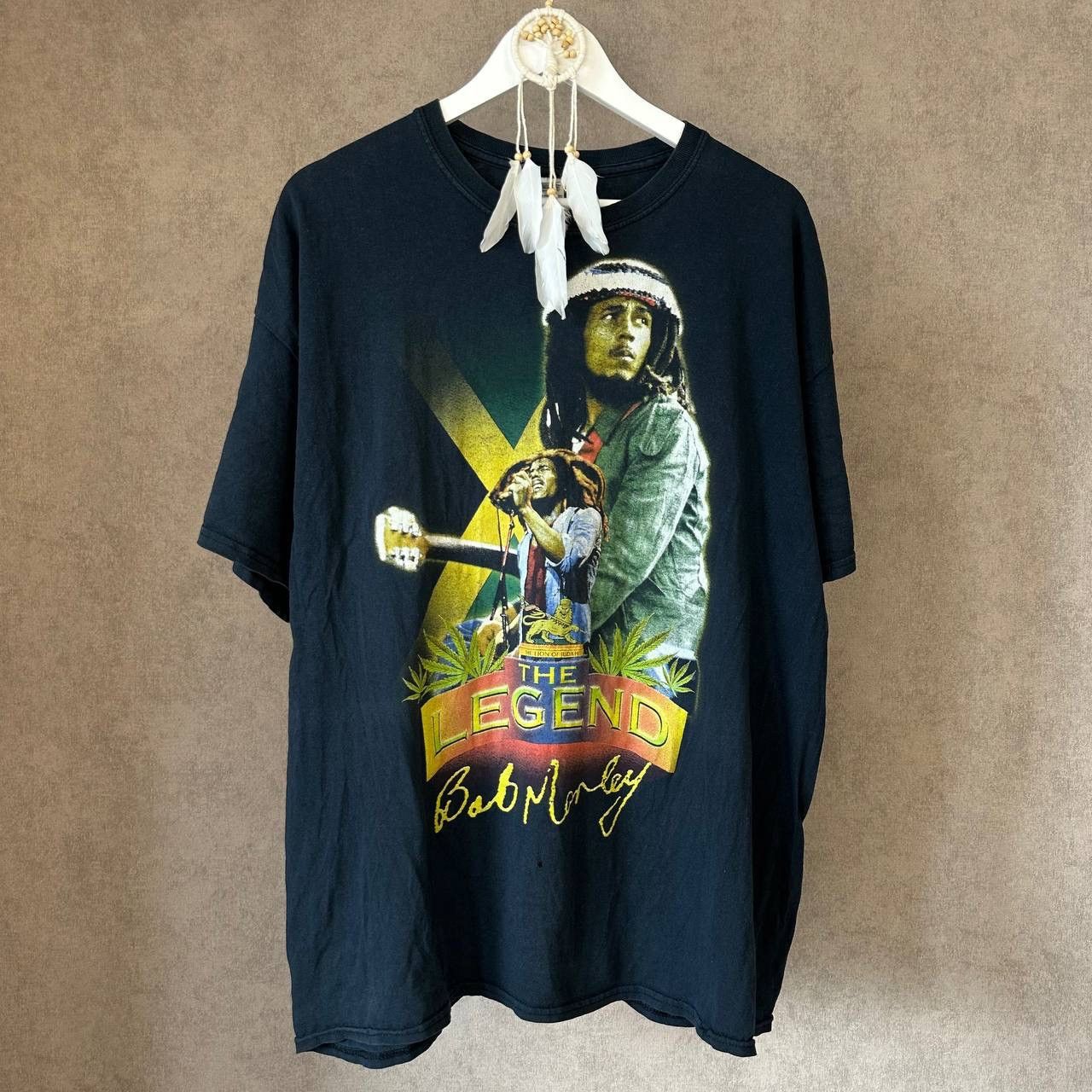 Bob Marley × Vintage Vintage Bob Marley tee y2k band marihuana the legend 00s Size US XXL / EU 58 / 5 - 1 Thumbnail