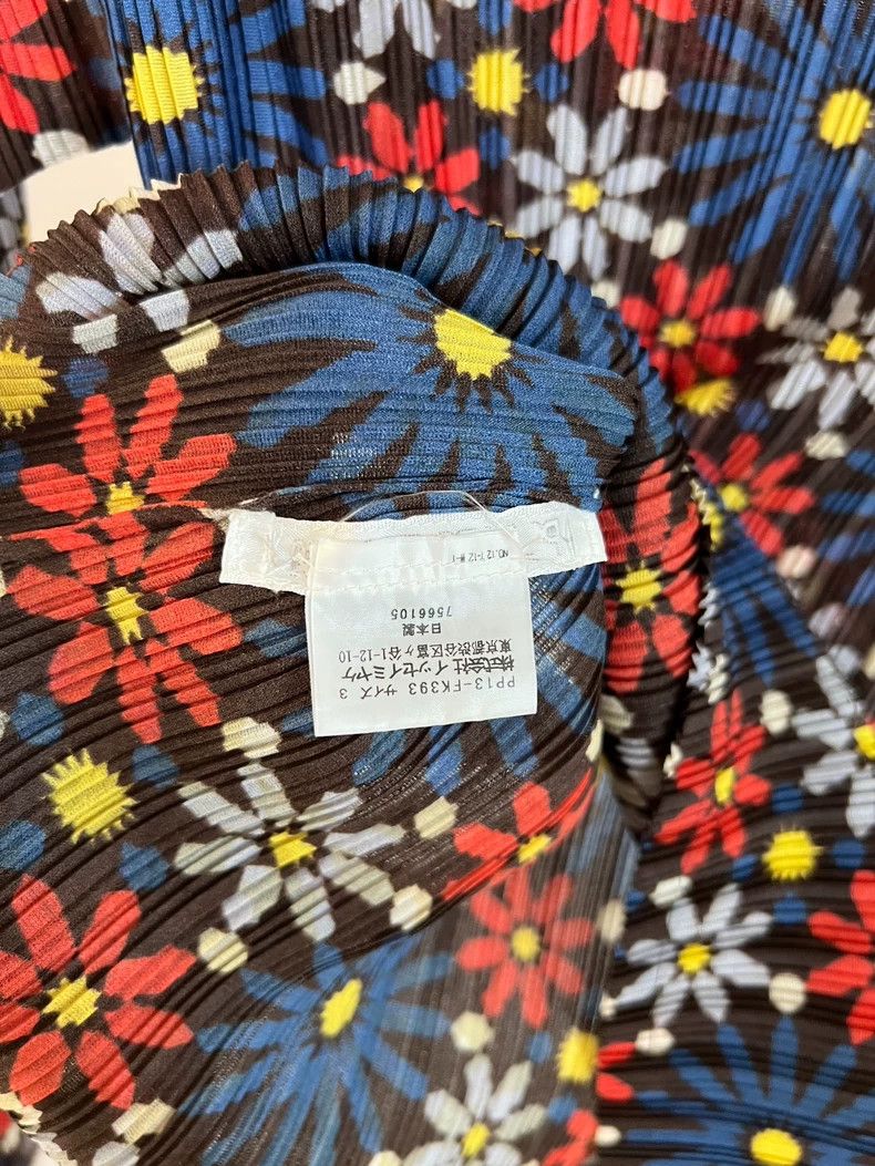Issey Miyake Issey Miyake size:3 A vintage red and blue floral long-sle Size S / US 4 / IT 40 - 6 Thumbnail