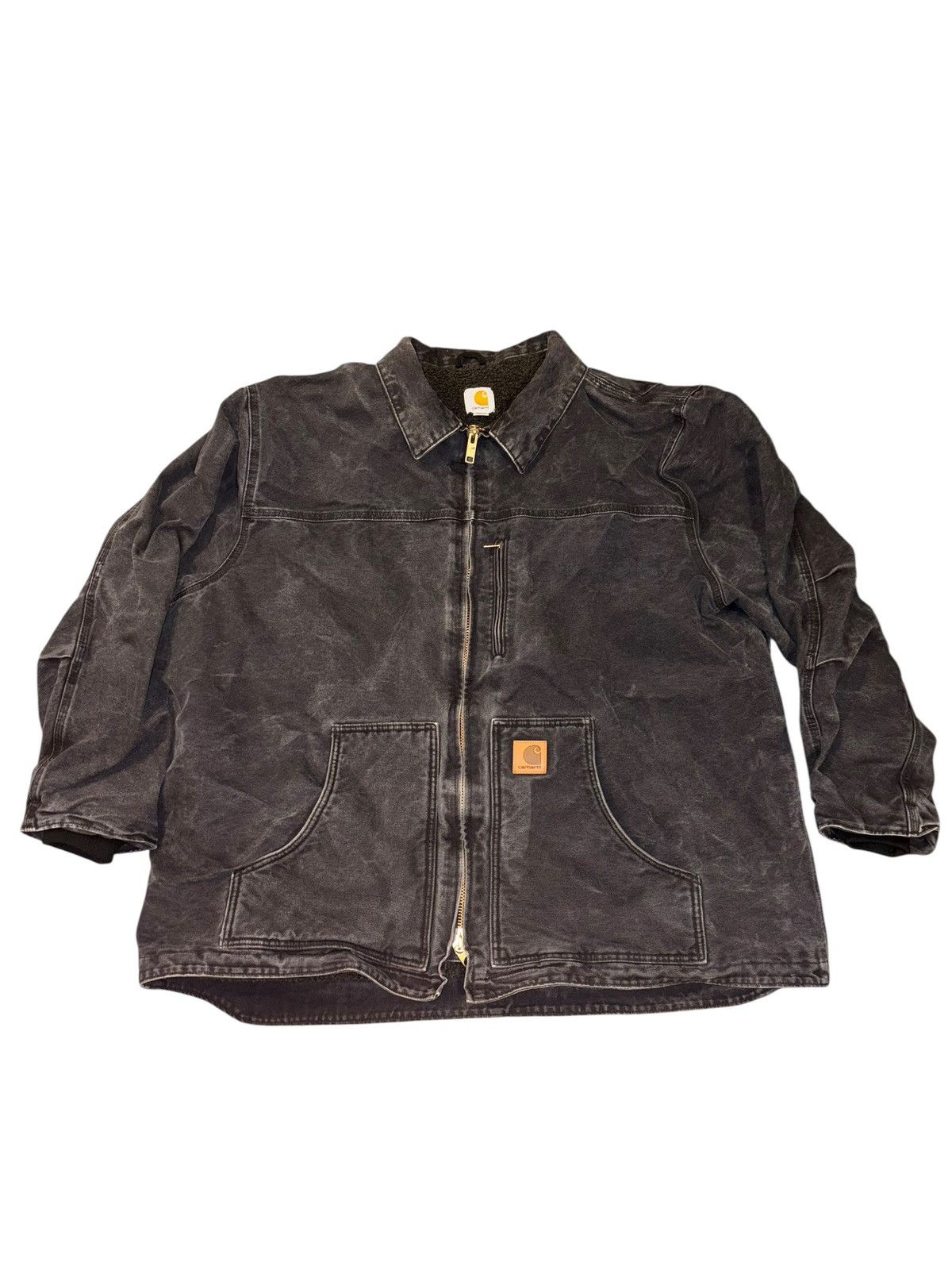 Carhartt Carhartt Work Jacket Full Zip sherpa lined C61 3XL Size US XXL / EU 58 / 5 - 1 Thumbnail