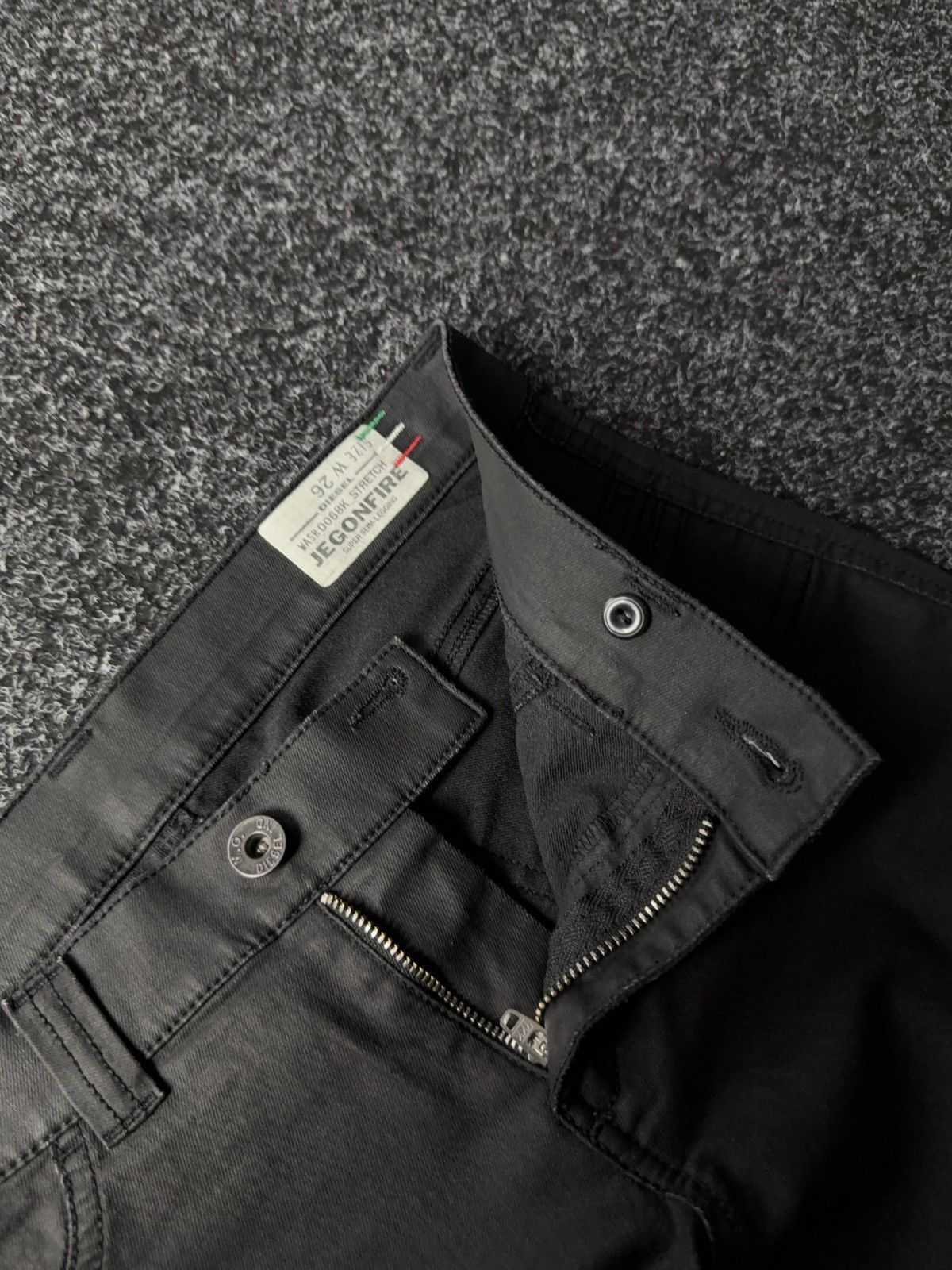 Diesel Luxury Designer 00s Diesel Jegonfire Retro Waxed style Size 26" / US 2 / IT 38 - 7 Thumbnail