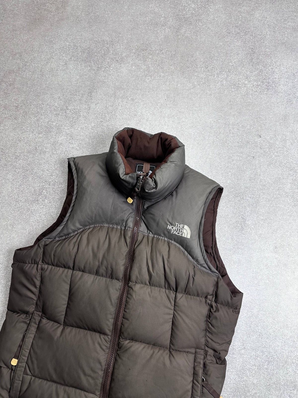 The North Face Vintage Brown The North Face Puffer Down Vest Y2K S Rare Size S / US 4 / IT 40 - 2 Thumbnail