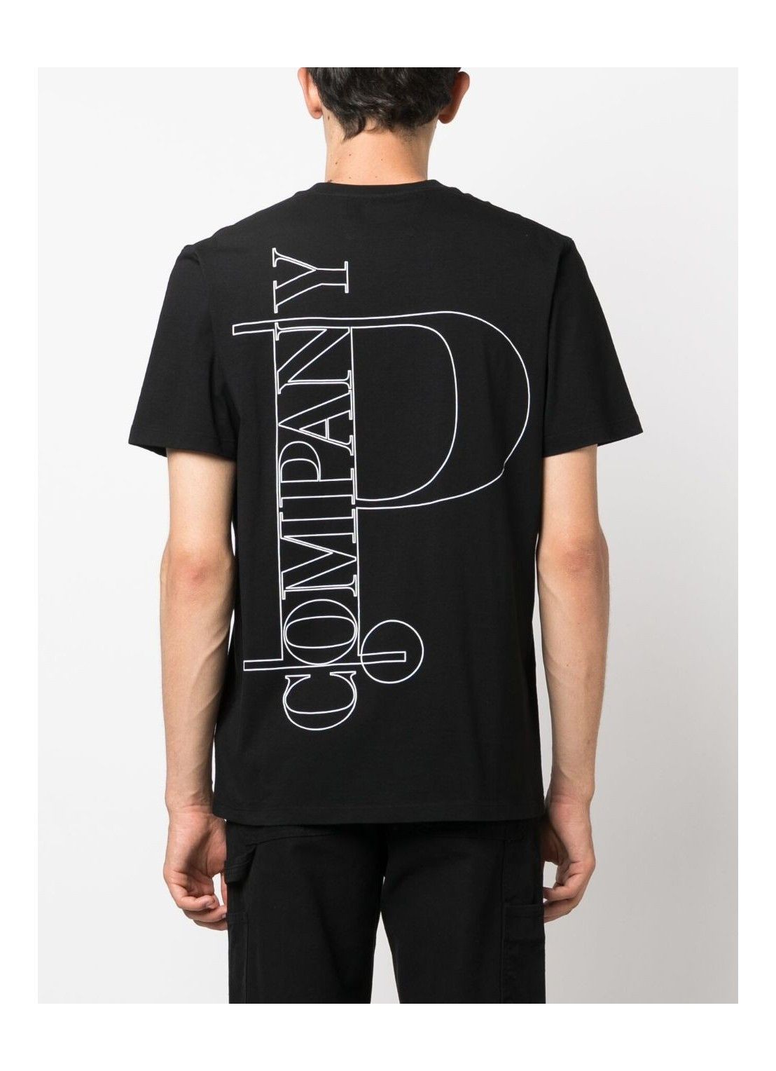 C.P. Company o1y1224 Logo Crewneck T-Shirt in Black Size US XXL / EU 58 / 5 - 3 Thumbnail
