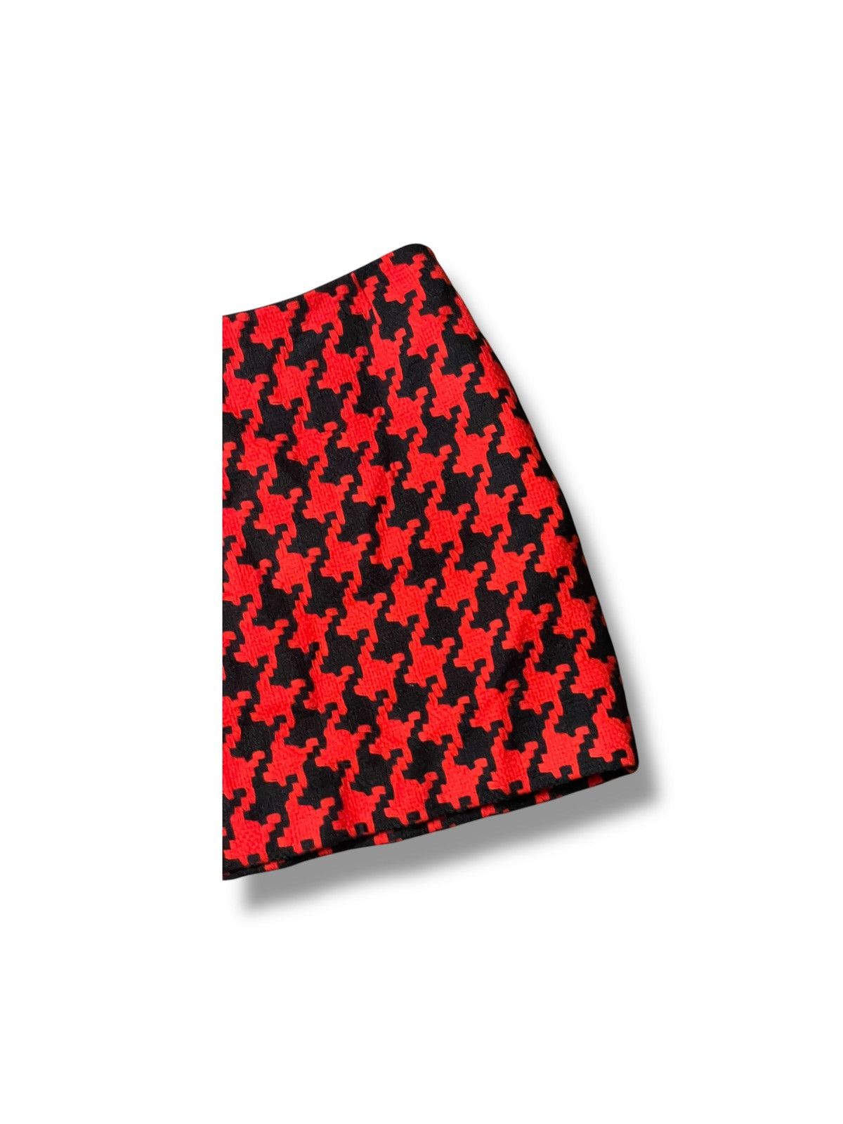 Designer × Michel Klein × Vintage MICHEL KLEIN Houndstooth Mini Skirt (93) Size 25" / US 0 / IT 36 - 3 Thumbnail