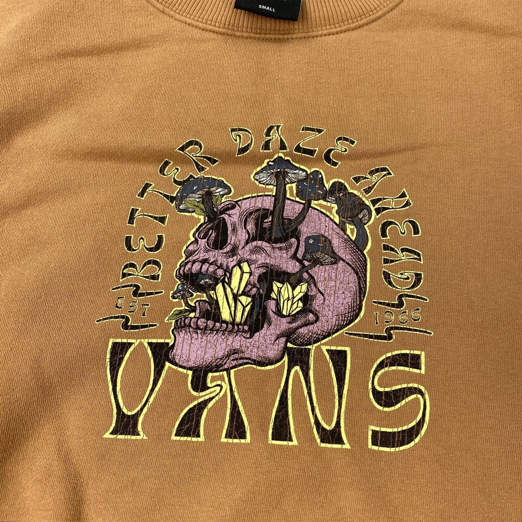 Vans Vans Sweatshirt Mens Small Brown Crewneck Graphic Better Daze Ahead Pullover Size US S / EU 44-46 / 1 - 2 Thumbnail