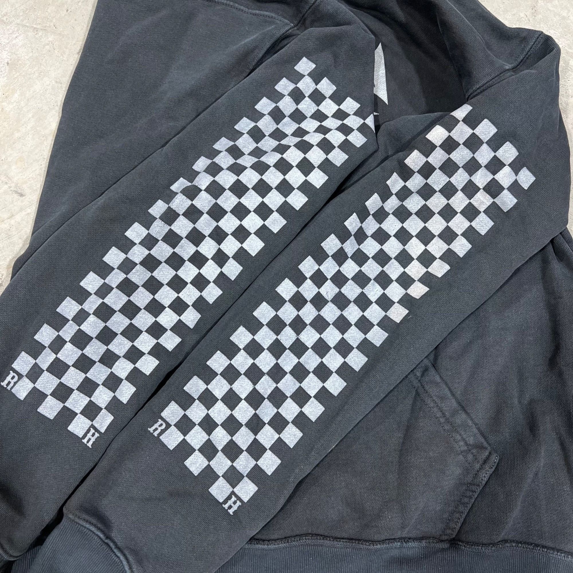 Rhude NEW RHUDE CLASSIC CHECKERS BLACK HOODIE SZ LARGE Size US L / EU 52-54 / 3 - 4 Thumbnail