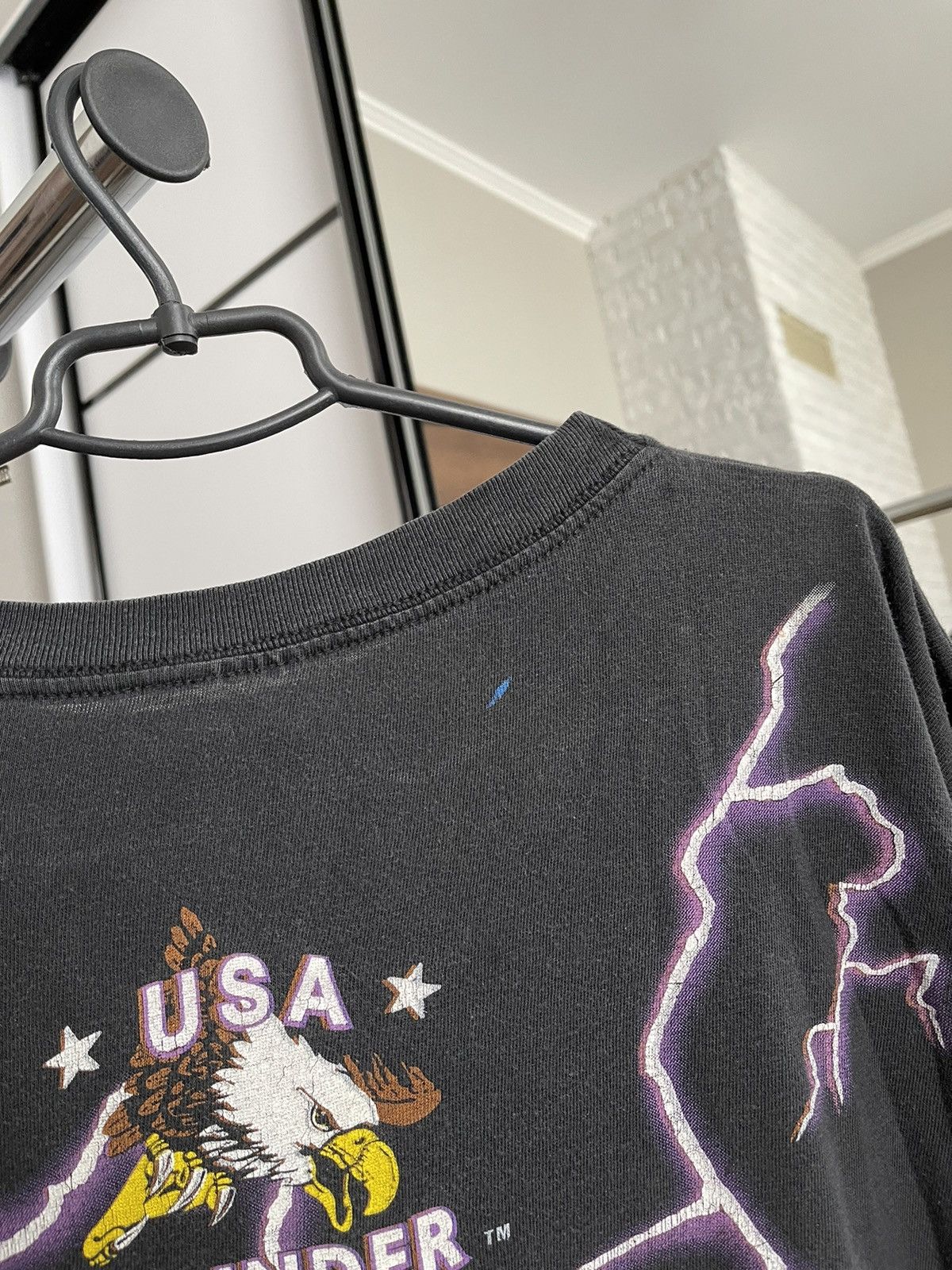 Vintage American Eagles Thunder Vintage USA T-Shirt Tee 90s Size US L / EU 52-54 / 3 - 16 Thumbnail