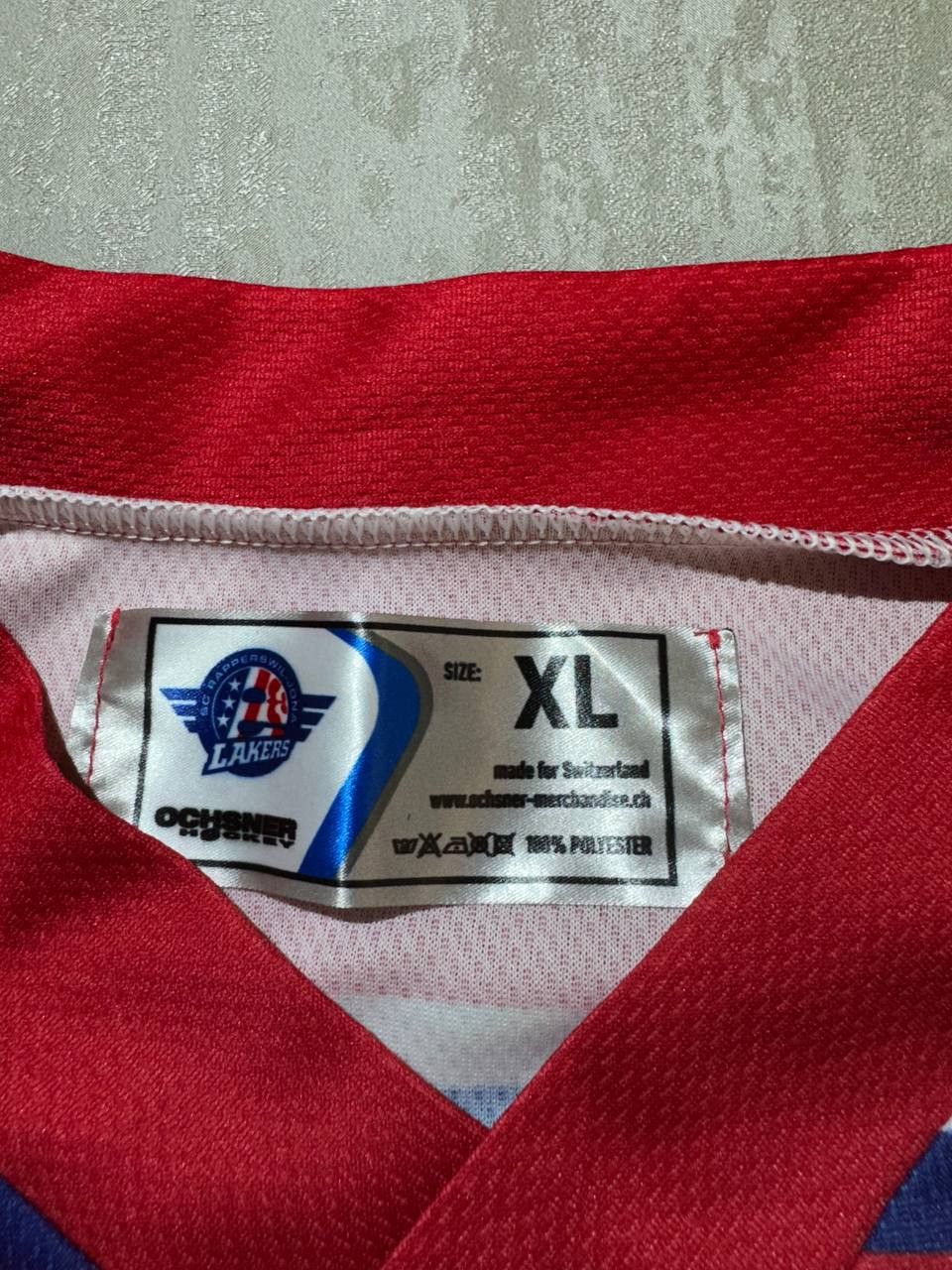 NHL SIGNED Rapperswil Lakers #14 SALAMIN Heim Hockey jersey XL Size US XL / EU 56 / 4 - 5 Thumbnail