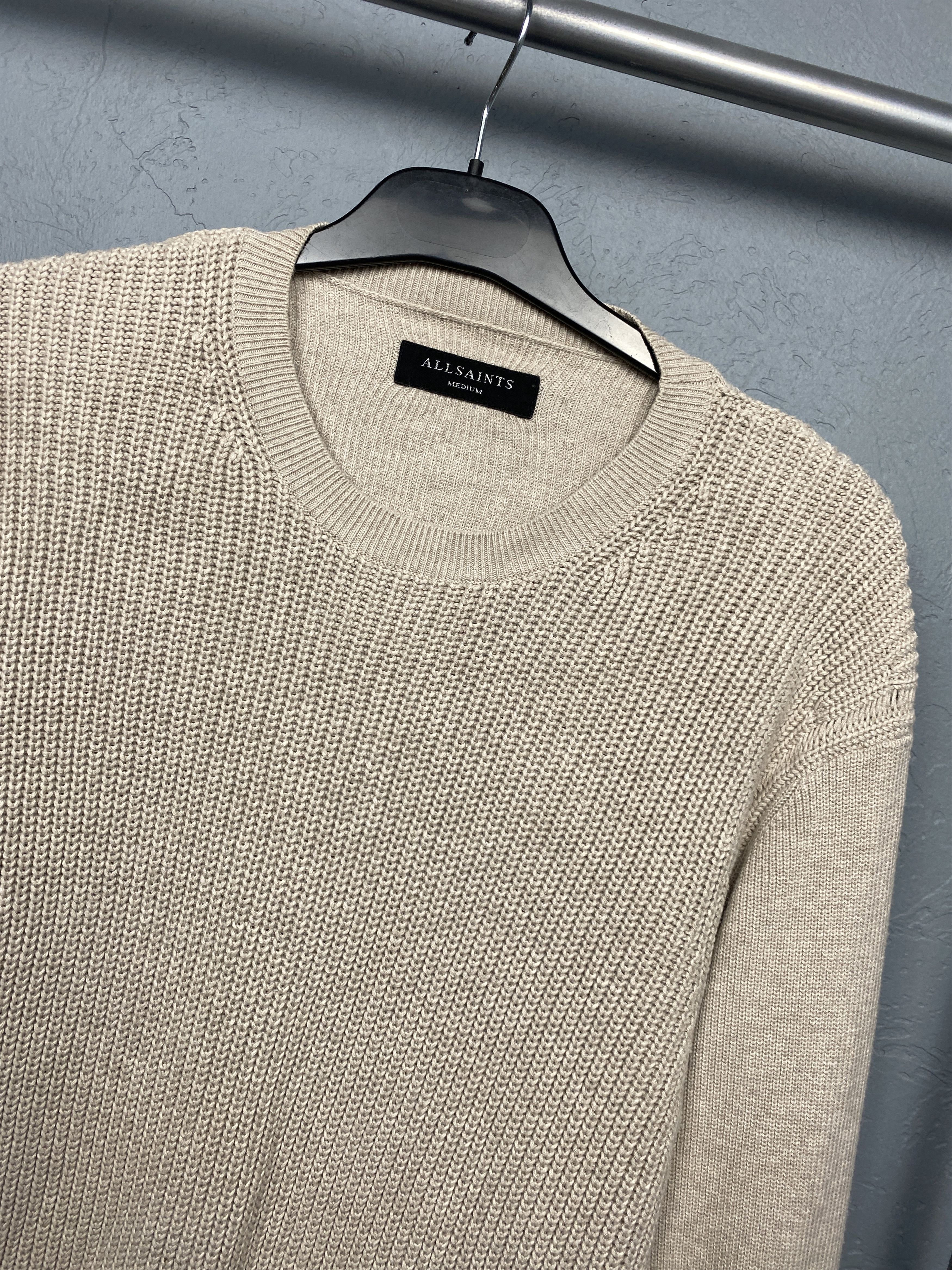 Allsaints Allsaints Vintage Mens Rothay Crew Neck Knit Sweater Size US M / EU 48-50 / 2 - 2 Thumbnail