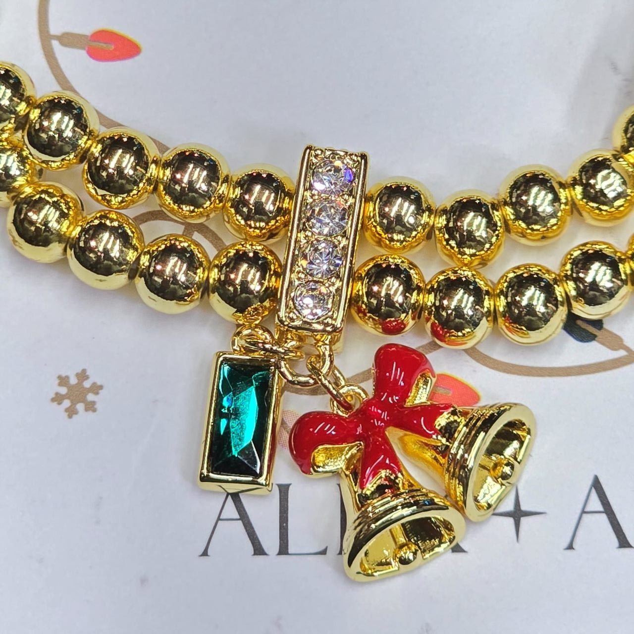 Other Alex and Ani Bracelet Holiday Bell Stretch Charm Gold Tone Size ONE SIZE - 6 Thumbnail