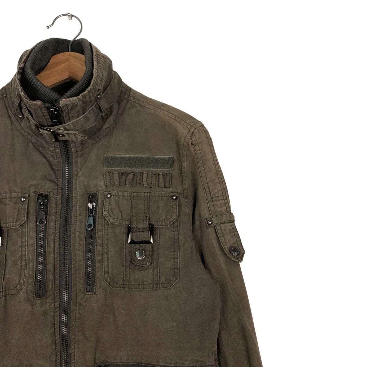 In The Attic 🔥VINTAGE BIKER JACKET IN THE ATTIC JAPAN MULTI POCKET PUNK Size US M / EU 48-50 / 2 - 4 Thumbnail