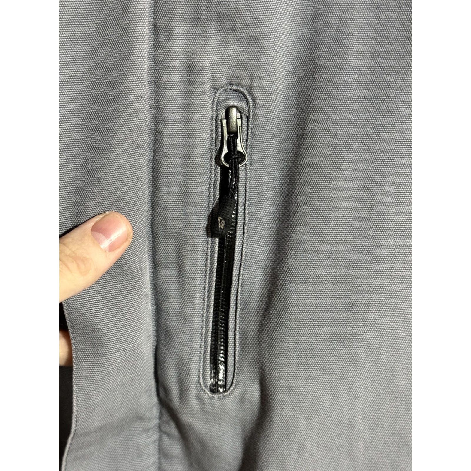 Nike VINTAGE Nike Sportswear Nike NSW Bomber Jacket Gray 100% Cotton XL Men Regular Full Zip Pockets Retro Sports Size US XL / EU 56 / 4 - 4 Thumbnail