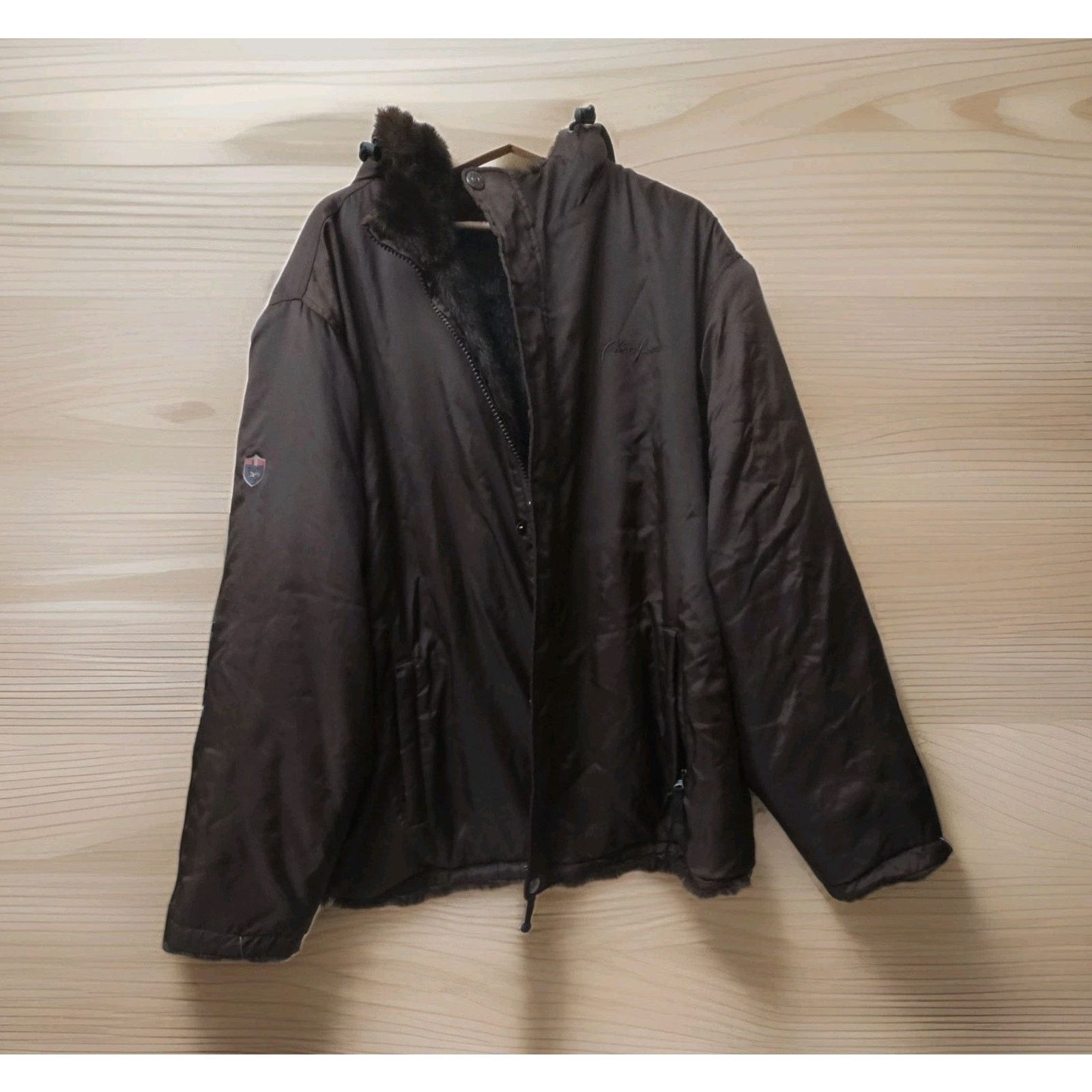 Phat Farm Phat Farm VTG Y2K Reversible Jacket Faux Fur Puffer Hooded Size US XXL / EU 58 / 5 - 6 Thumbnail