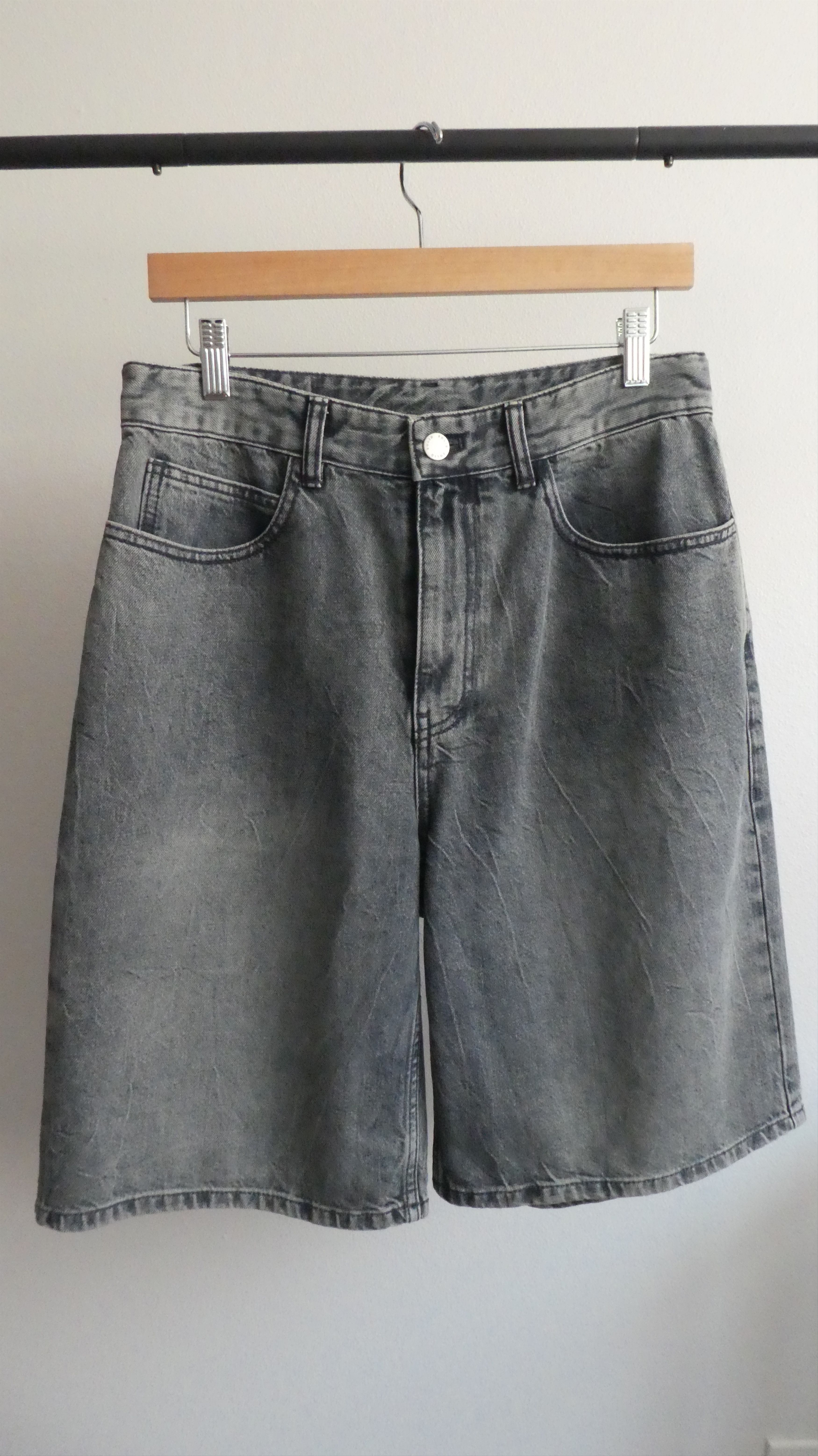 Solid Homme Solid Homme Blue Washed Denim Shorts Size US 30 / EU 46 - 1 Thumbnail