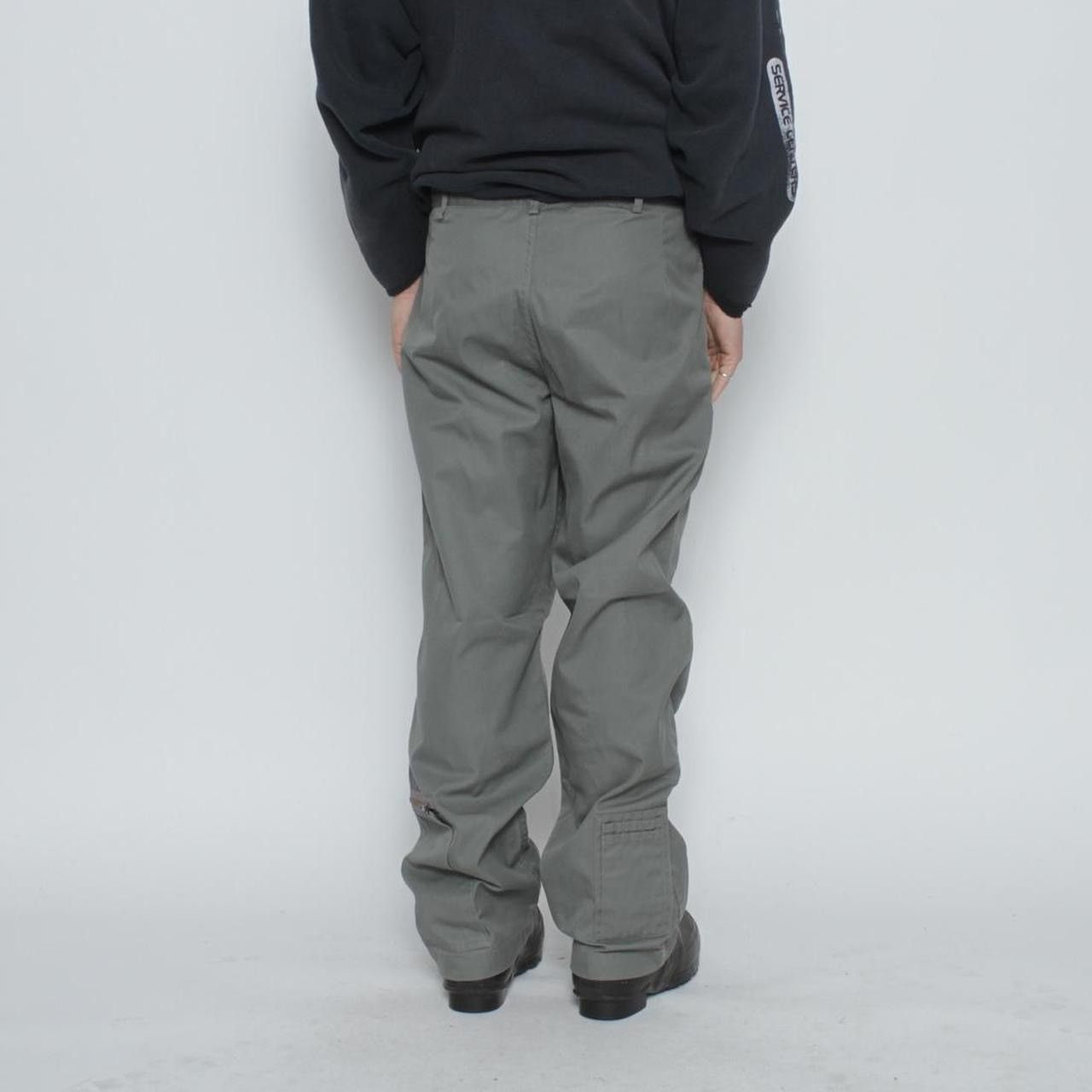 Vintage GREY TECHNICAL FLIGHT SUIT STYLE CARGO PANTS Size US 35 - 6 Thumbnail