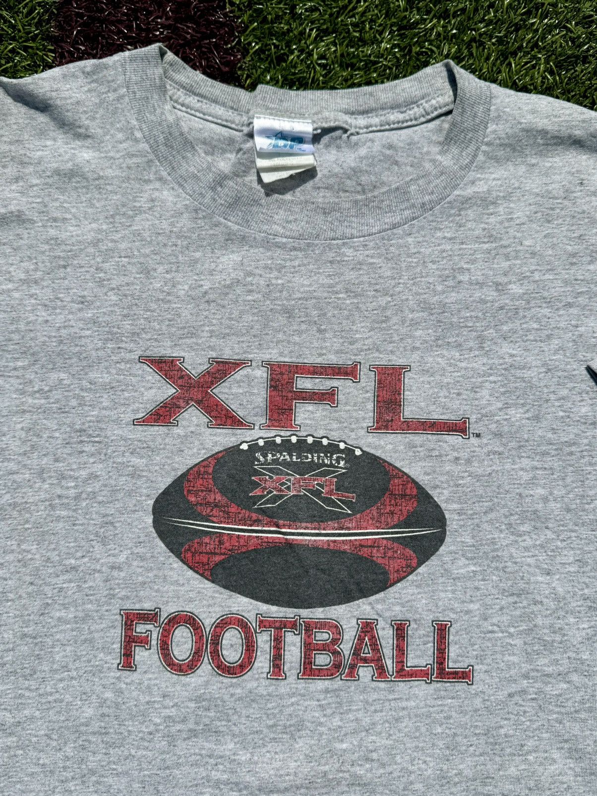 Drew Pearson × Vintage 2001 XFL Drew Pearson Vintage WWF Wrestling Football T-Shirt Size US XL / EU 56 / 4 - 3 Thumbnail