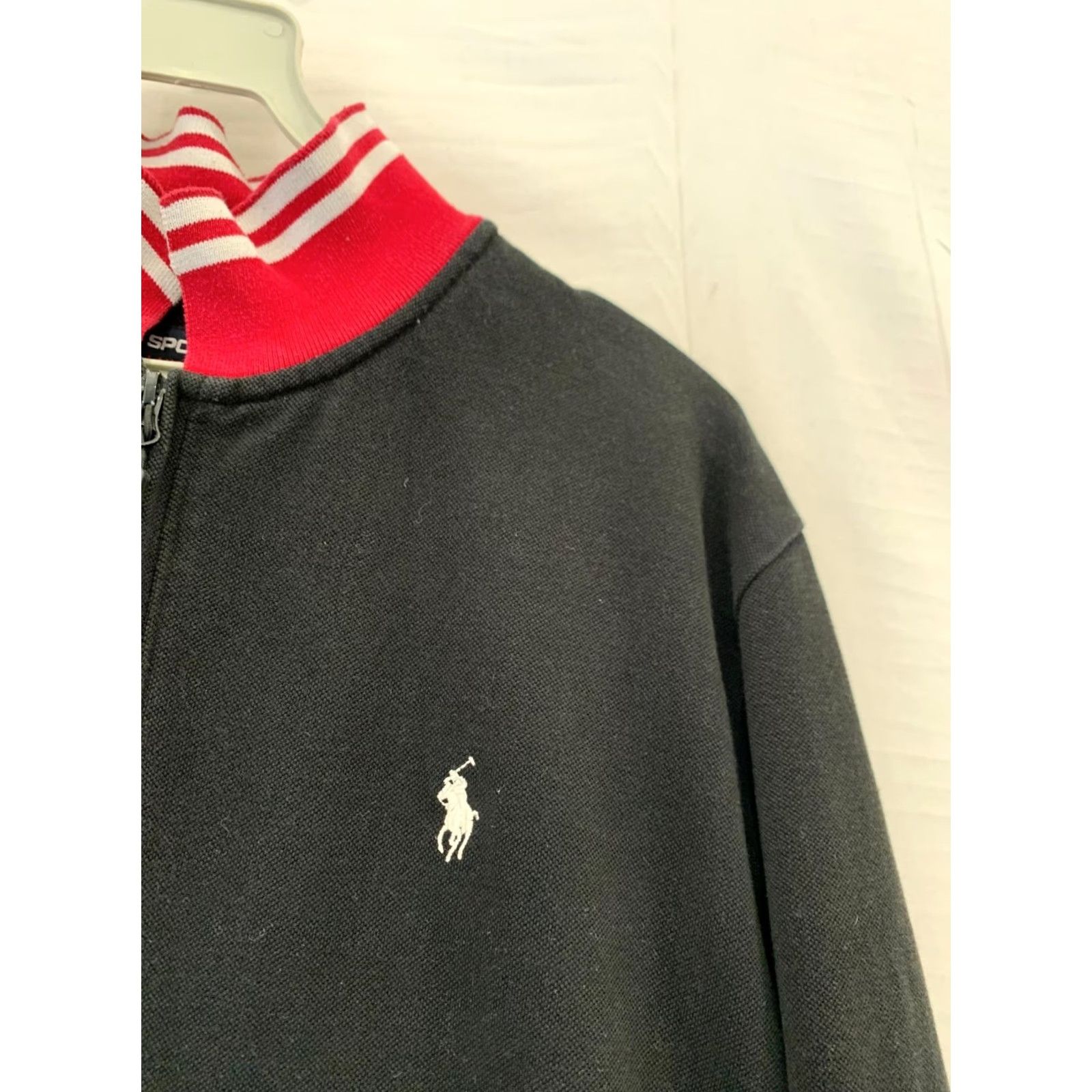 Ralph Lauren VINTAGE Polo Sport Ralph Lauren Wimbledon Quarter-Zip Pullover Men XL Red Black Shirt Size US XL / EU 56 / 4 - 5 Thumbnail