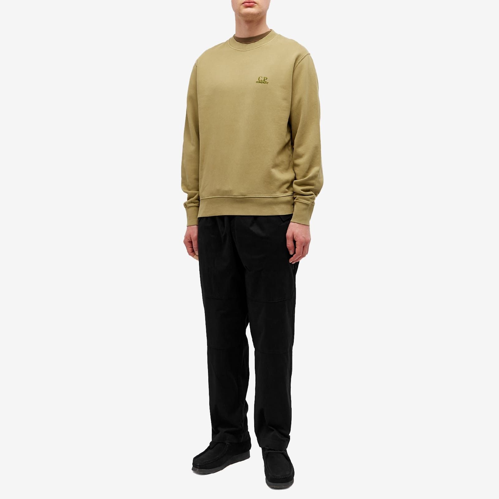 C.P. Company o1y1224 Logo Crewneck Sweatshirt in Military Green Size US XL / EU 56 / 4 - 4 Thumbnail