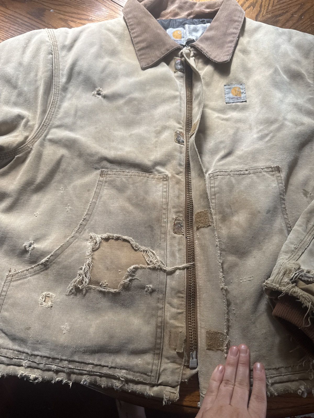 Carhartt Vintage Carhartt Detroit J02 Jacket -Heavy Patina, Thrashed Size US L / EU 52-54 / 3 - 4 Thumbnail