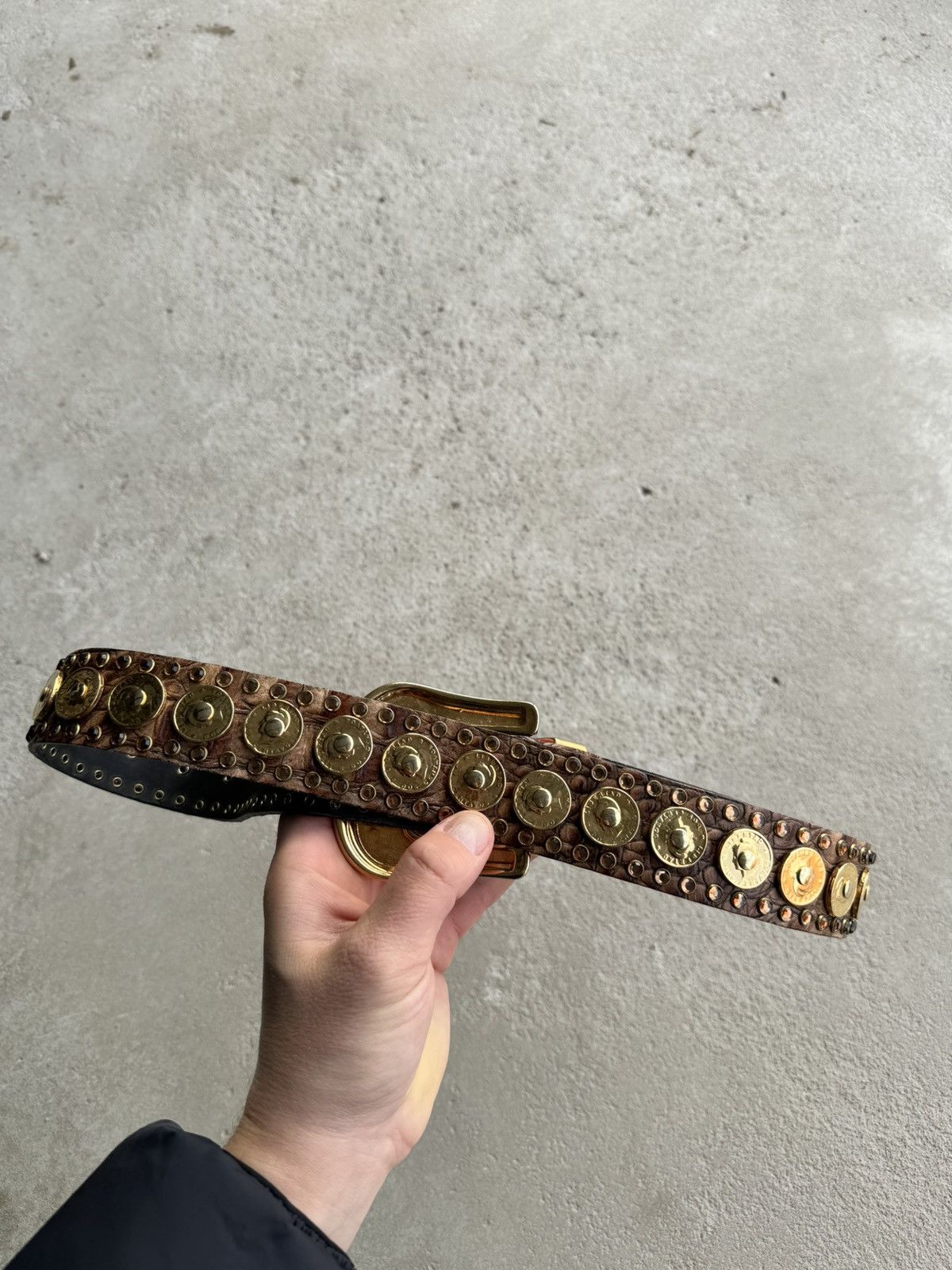 Japanese Brand × Vintage vintage rhinestones brown belt bb simon style Size ONE SIZE - 5 Thumbnail