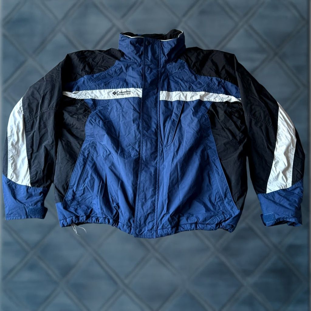 Vintage Columbia Bugaboo Interchange Jacket Mens Extra Large Waterproof Hooded Zip Softshell Bomber Outdoor Ski Size US XL / EU 56 / 4 - 1 Thumbnail