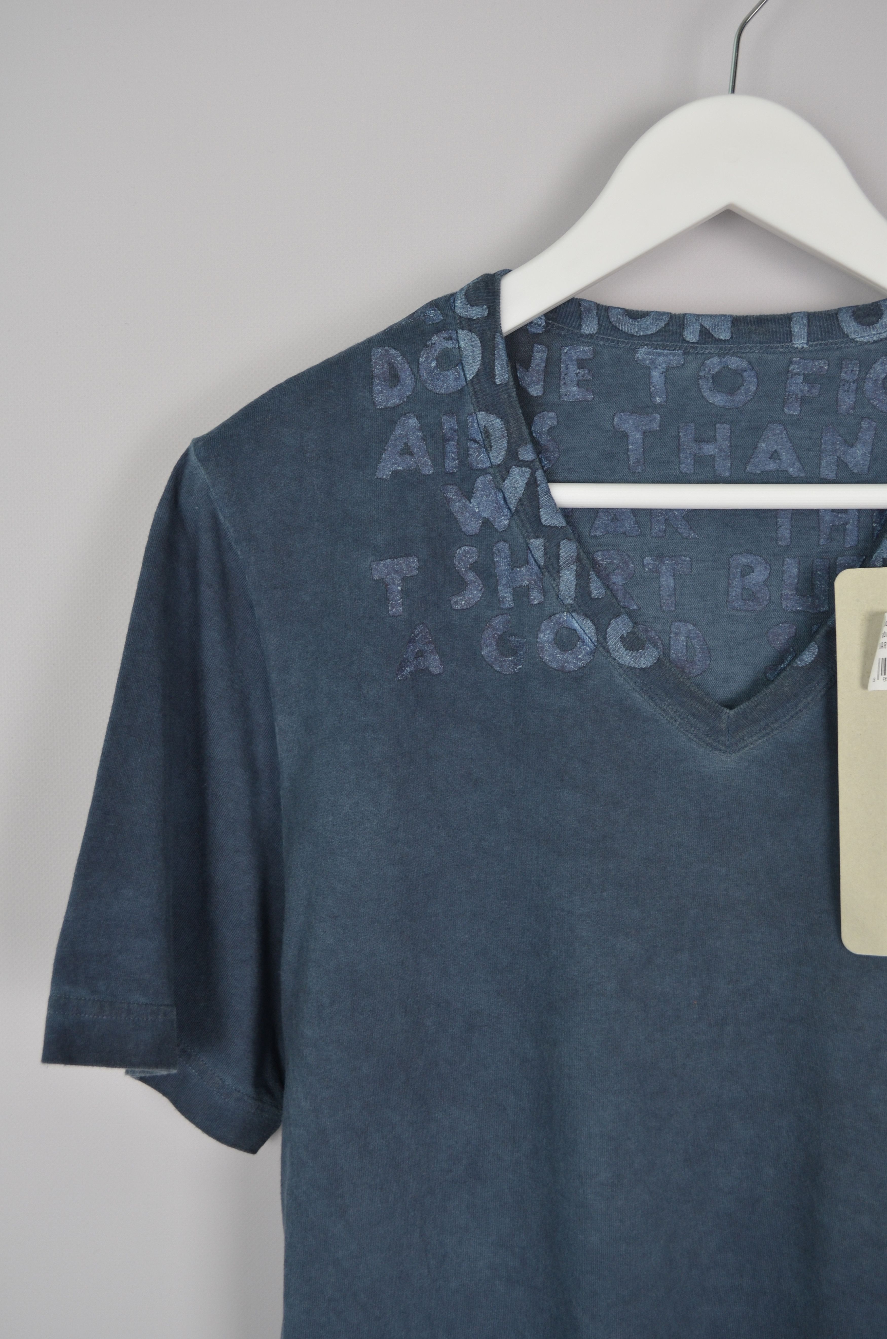 Maison Margiela Maison Martin Margiela AIDS Awareness Garment Dyed T-Shirt Size US M / EU 48-50 / 2 - 3 Thumbnail