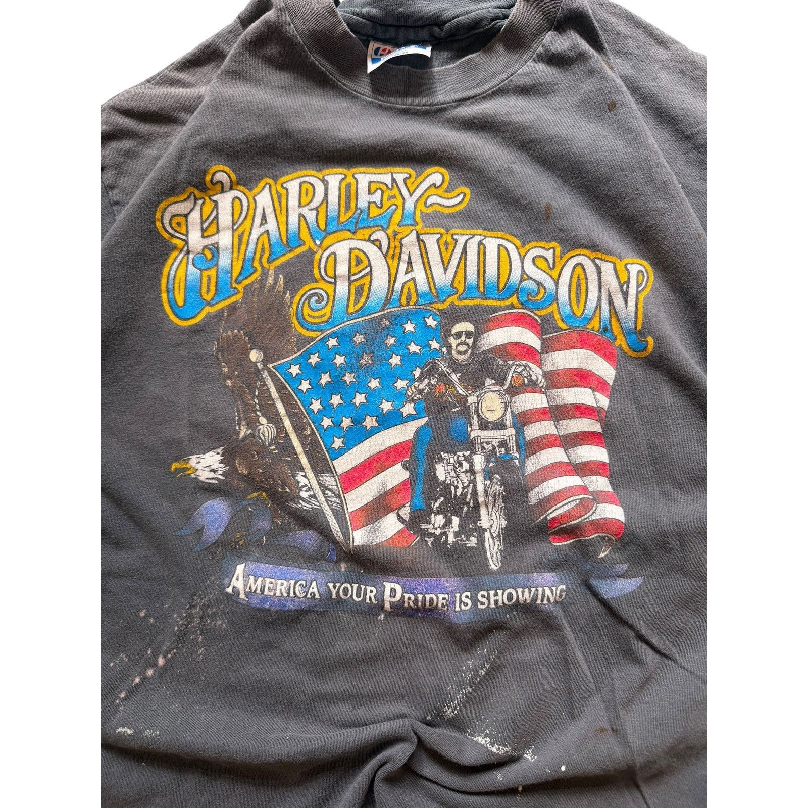 Vintage Vintage HD America Your Pride Flag Rider Tee Size US L / EU 52-54 / 3 - 3 Thumbnail
