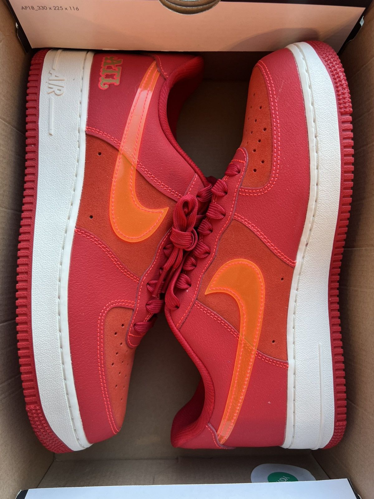 Nike Nike Air Force 1 ‘07 ATL Size 9.5 FD8306-657 Atlanta Red Size US 9.5 / EU 42-43 - 10 Thumbnail