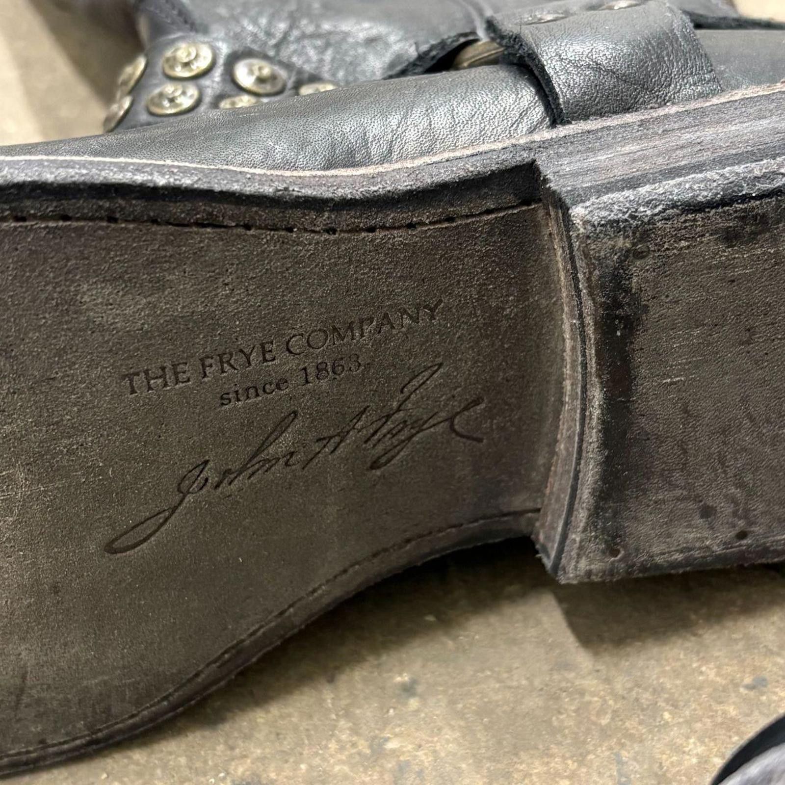 Frye Deadstock Vintage Frye Leather Moto Harness Boots Size US 7 / IT 37 - 3 Thumbnail